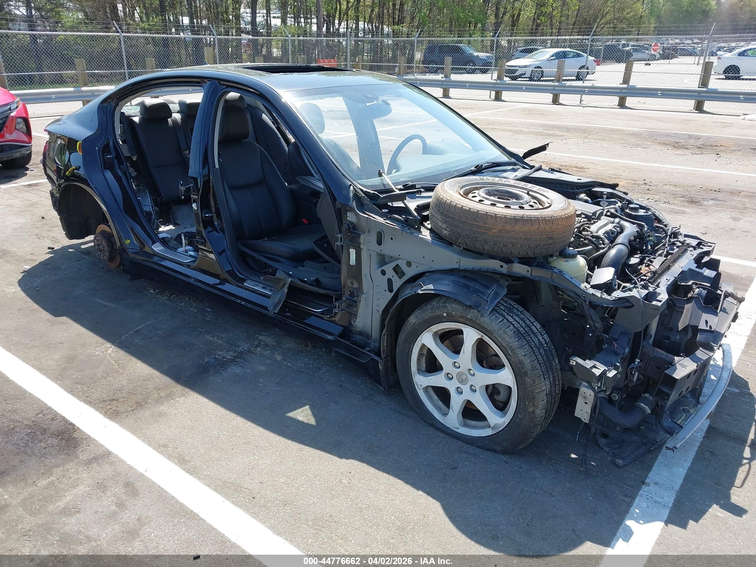2017 Infiniti Q50 Premium, VIN JN1CV7AR6HM682586 — Stripped