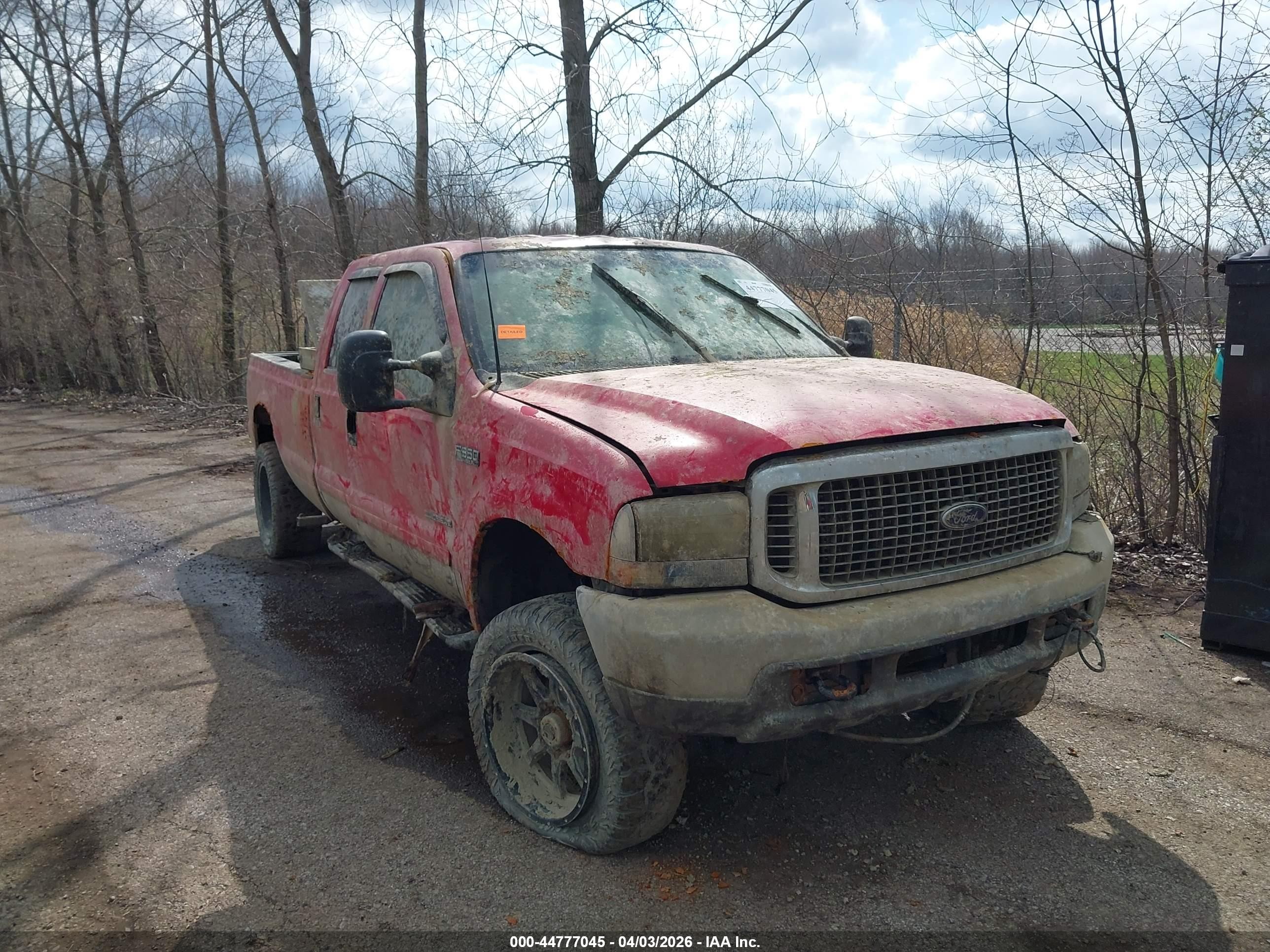 2003 Ford F-350 XL, VIN 1FTSW31F53EA08338 — Fresh water flood