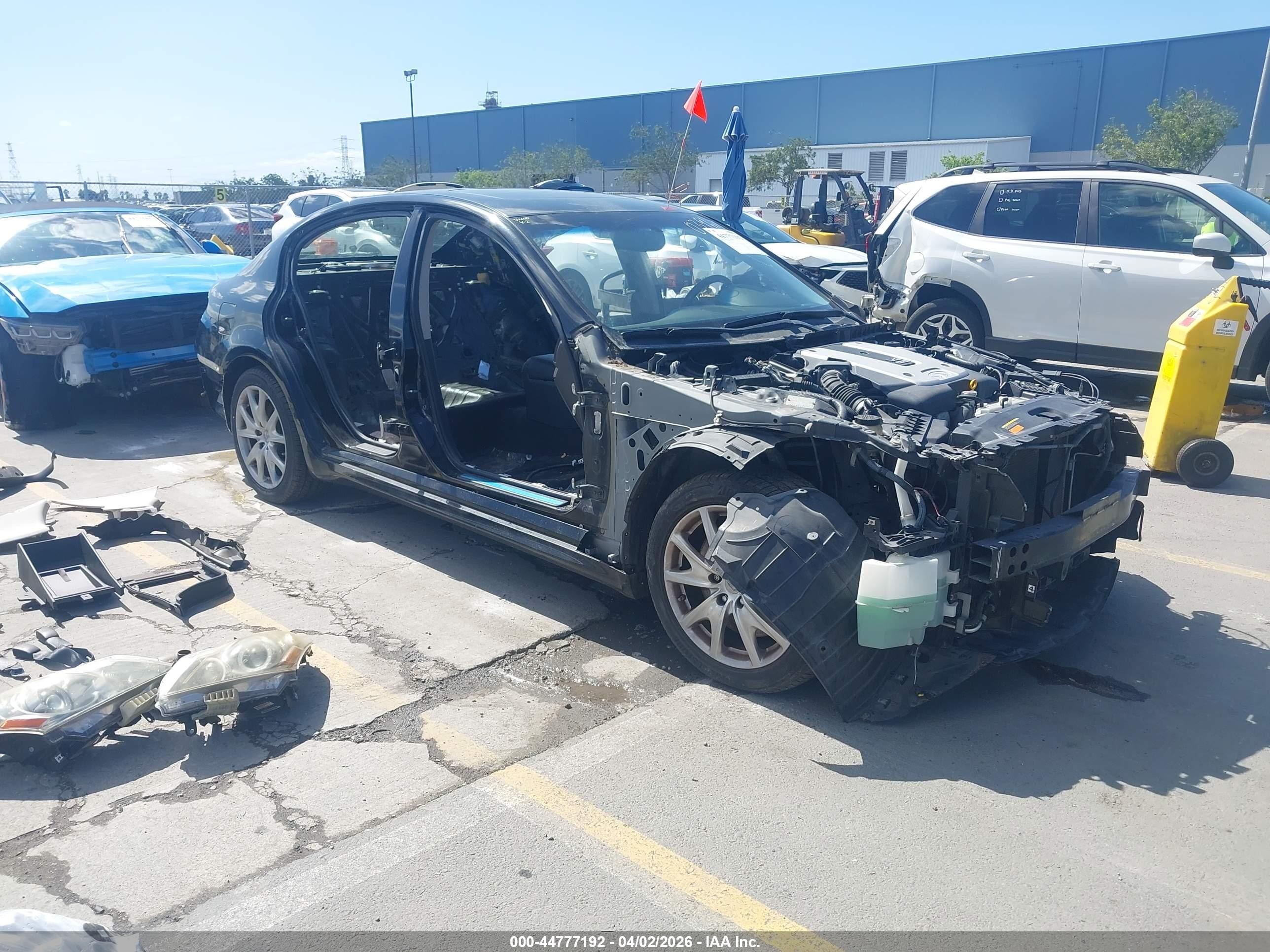 2010 Infiniti G37 Journey, VIN JN1CV6AP5AM200396 — Stripped