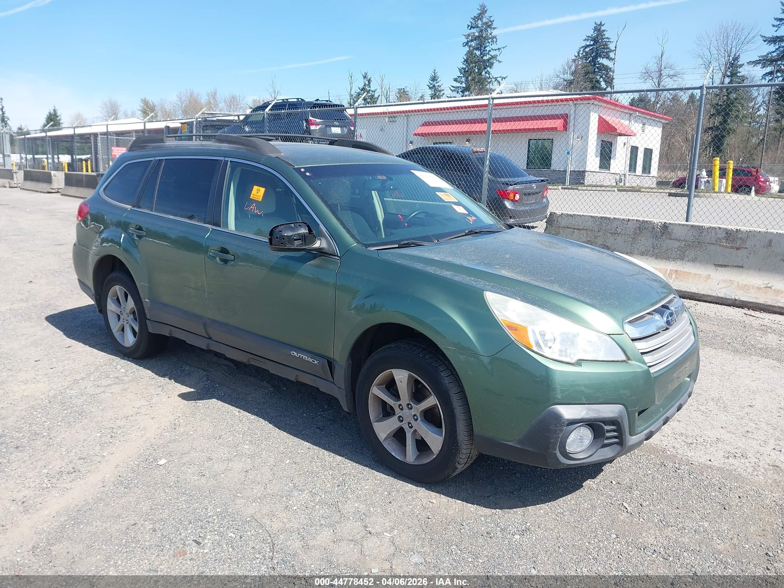 2013 Subaru Outback Premium, VIN 4S4BRBCC0D3237085 — Theft recovery