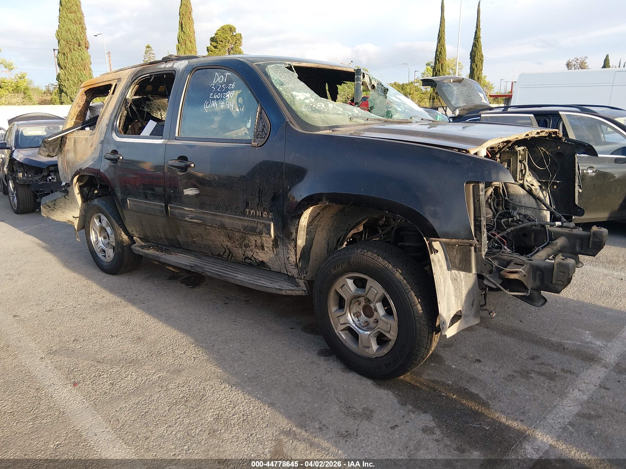 2011 Chevrolet Tahoe LS, VIN 1GNSCAE07BR253336 — Theft recovery