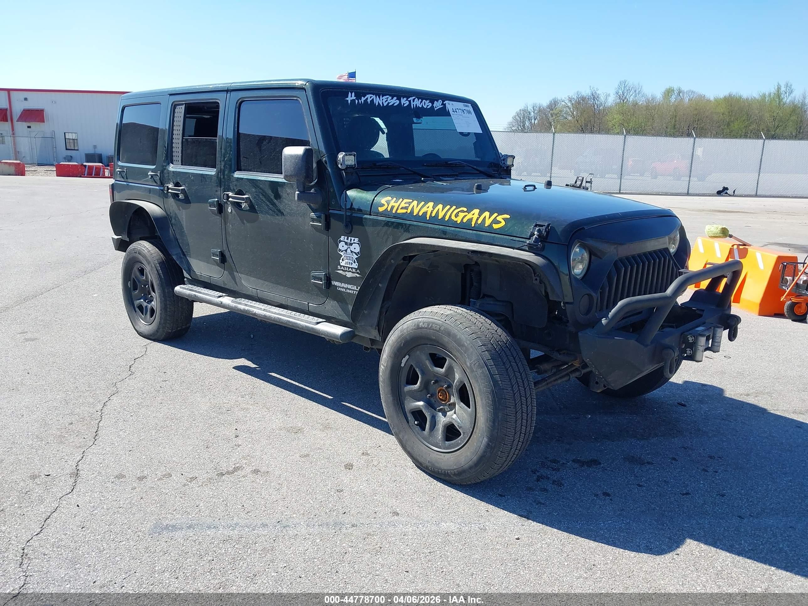 2011 Jeep Wrangler Unlimited Sahara, VIN 1J4BA5H13BL618053 — Fresh water flood