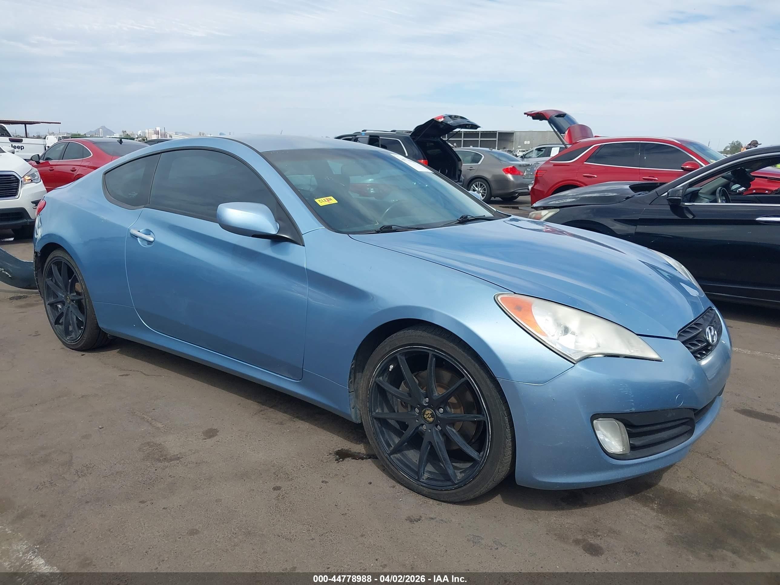 2012 Hyundai Genesis Coupe Premium, VIN KMHHT6KD1CU072511 — Rear end