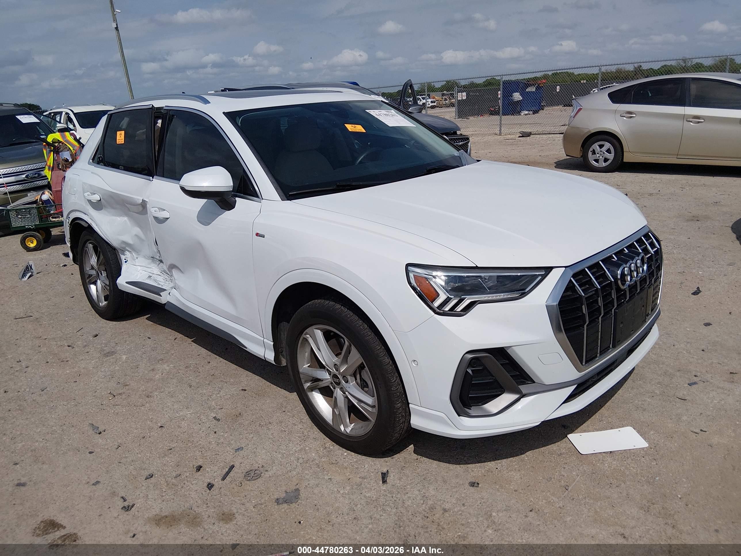 2021 Audi Q3 S line Premium Plus, VIN WA1EECF30M1030278 — Biohazard / chemical