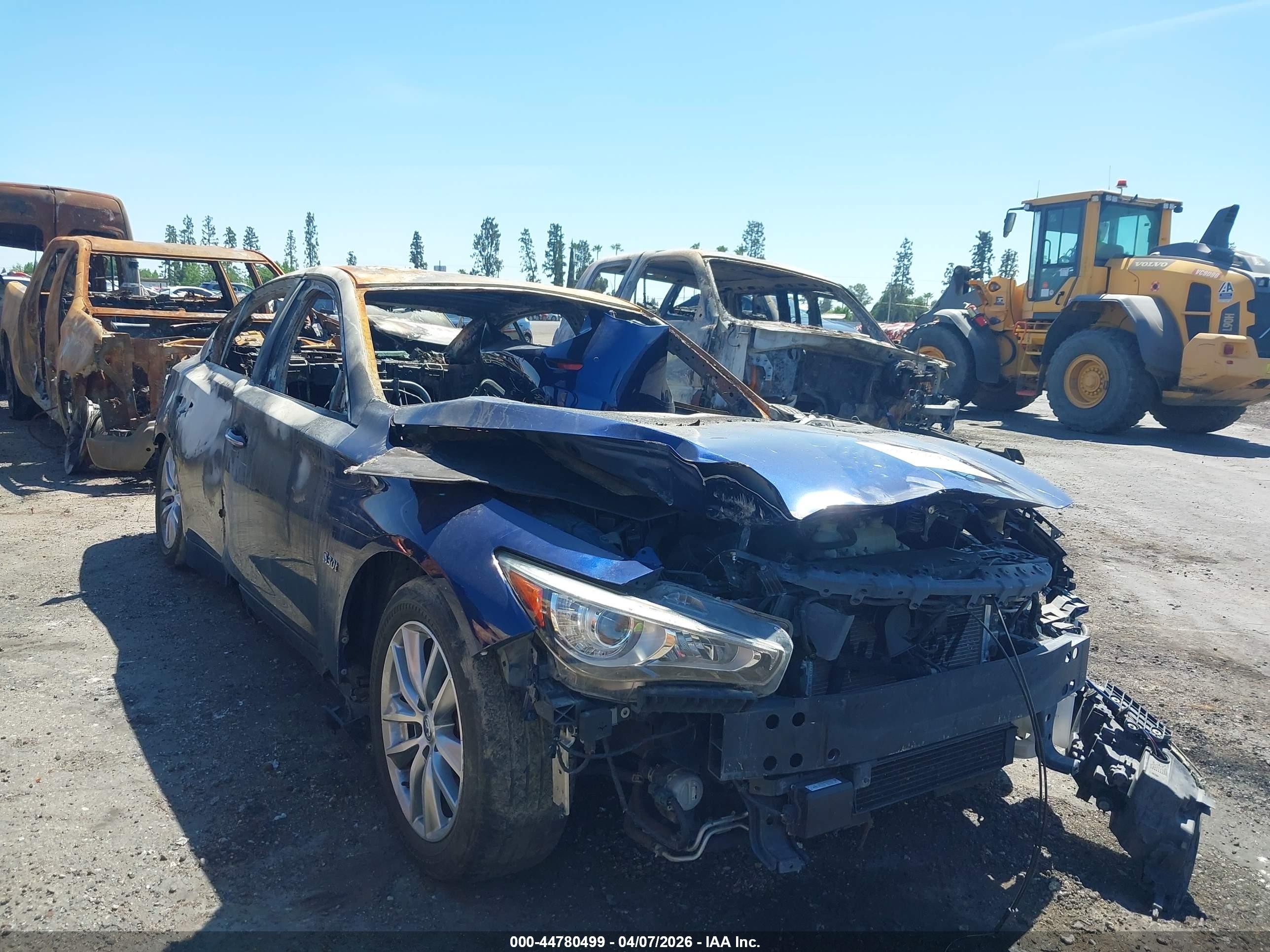 2017 Infiniti Q50 Red Sport 400, VIN JN1FV7AP9HM850202 — После угона