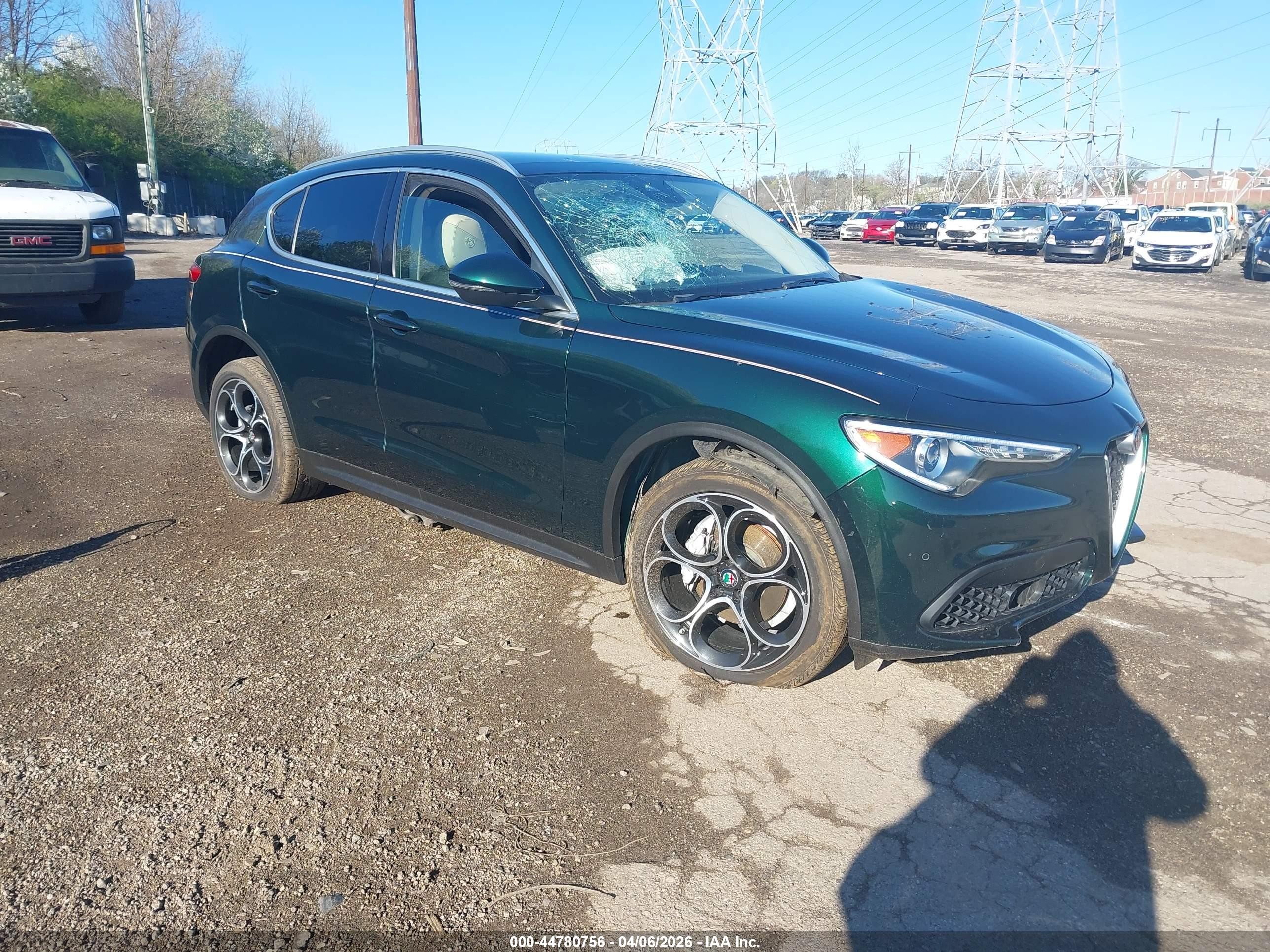 2019 Alfa Romeo Stelvio Ti Sport, VIN ZASPAKBN1K7C51708 — Vandalism