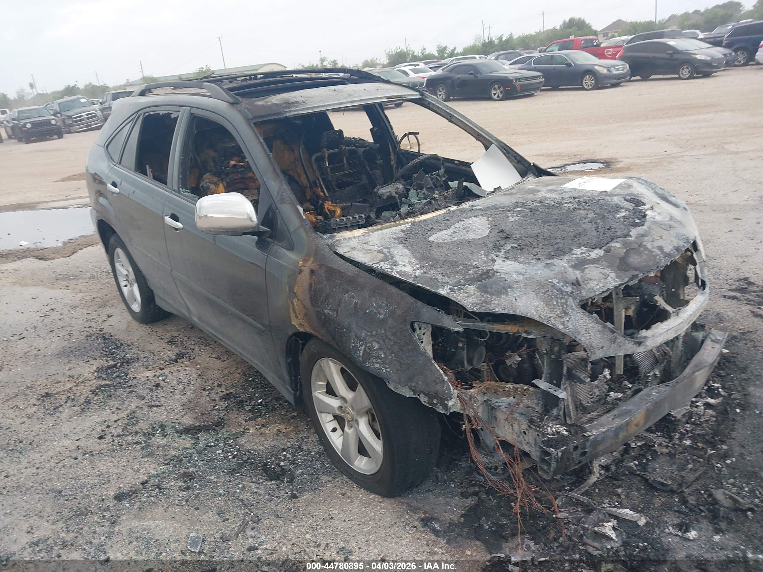 2005 Lexus RX 330, VIN 2T2GA31U45C032571 — Engine fire
