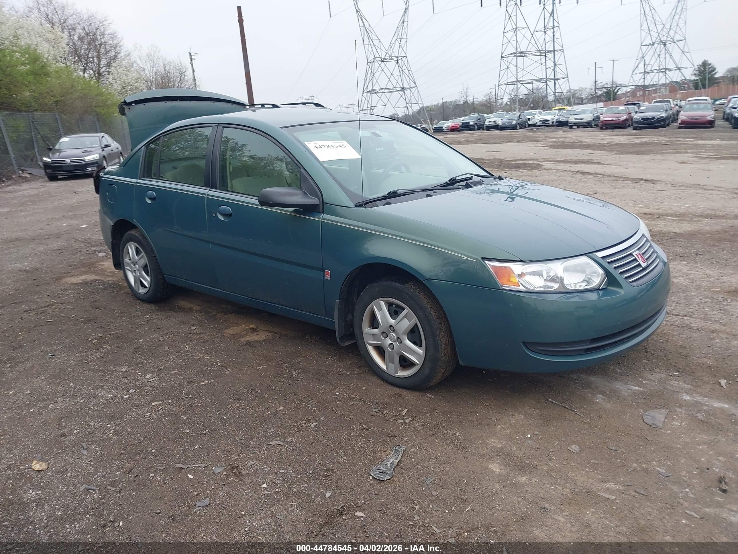 2007 Saturn ION ION 2, VIN 1G8AJ55F77Z143782 — Rear end
