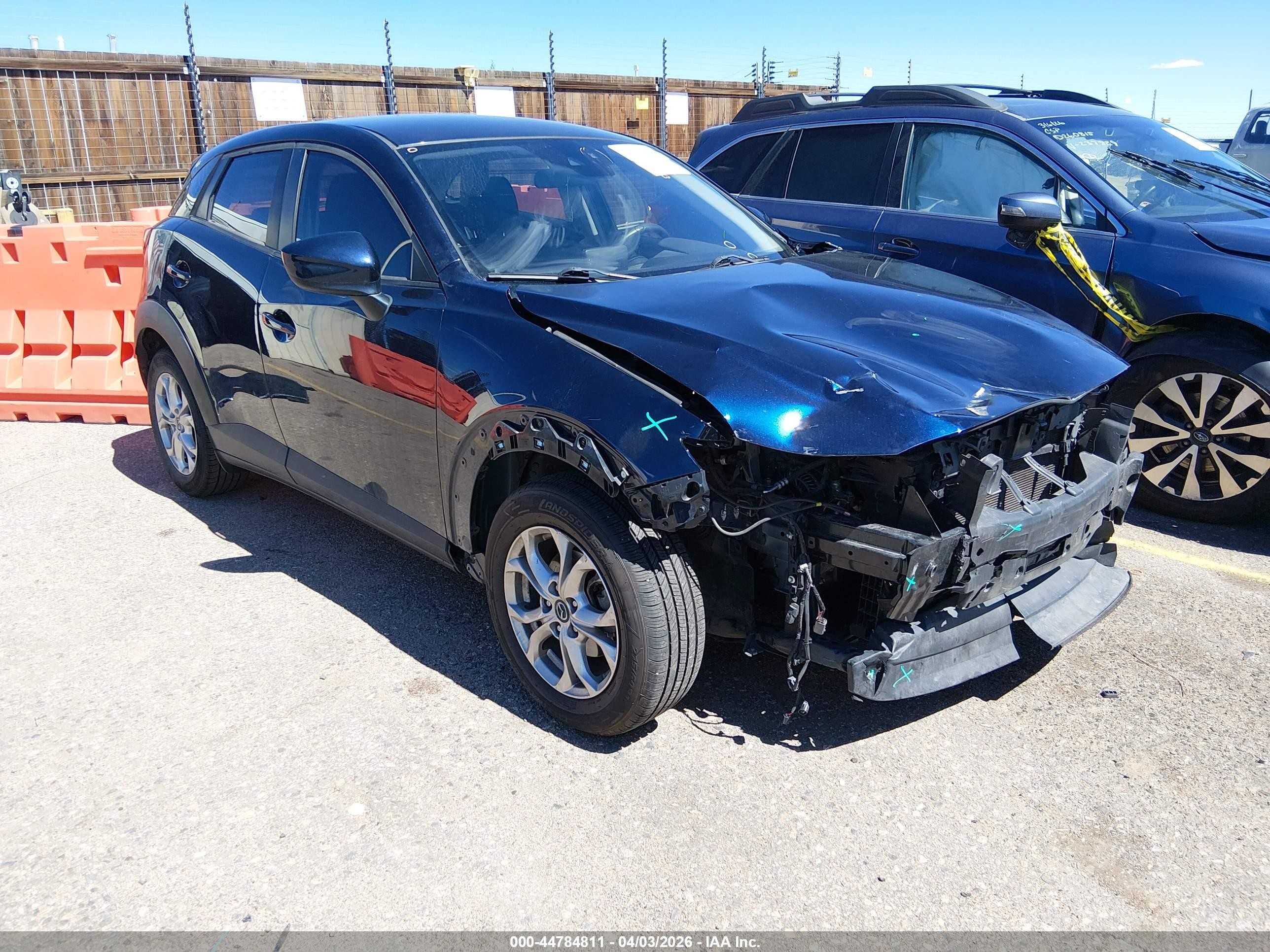 2018 Mazda CX-3 Sport, VIN JM1DKDB72J1309753 — Front end