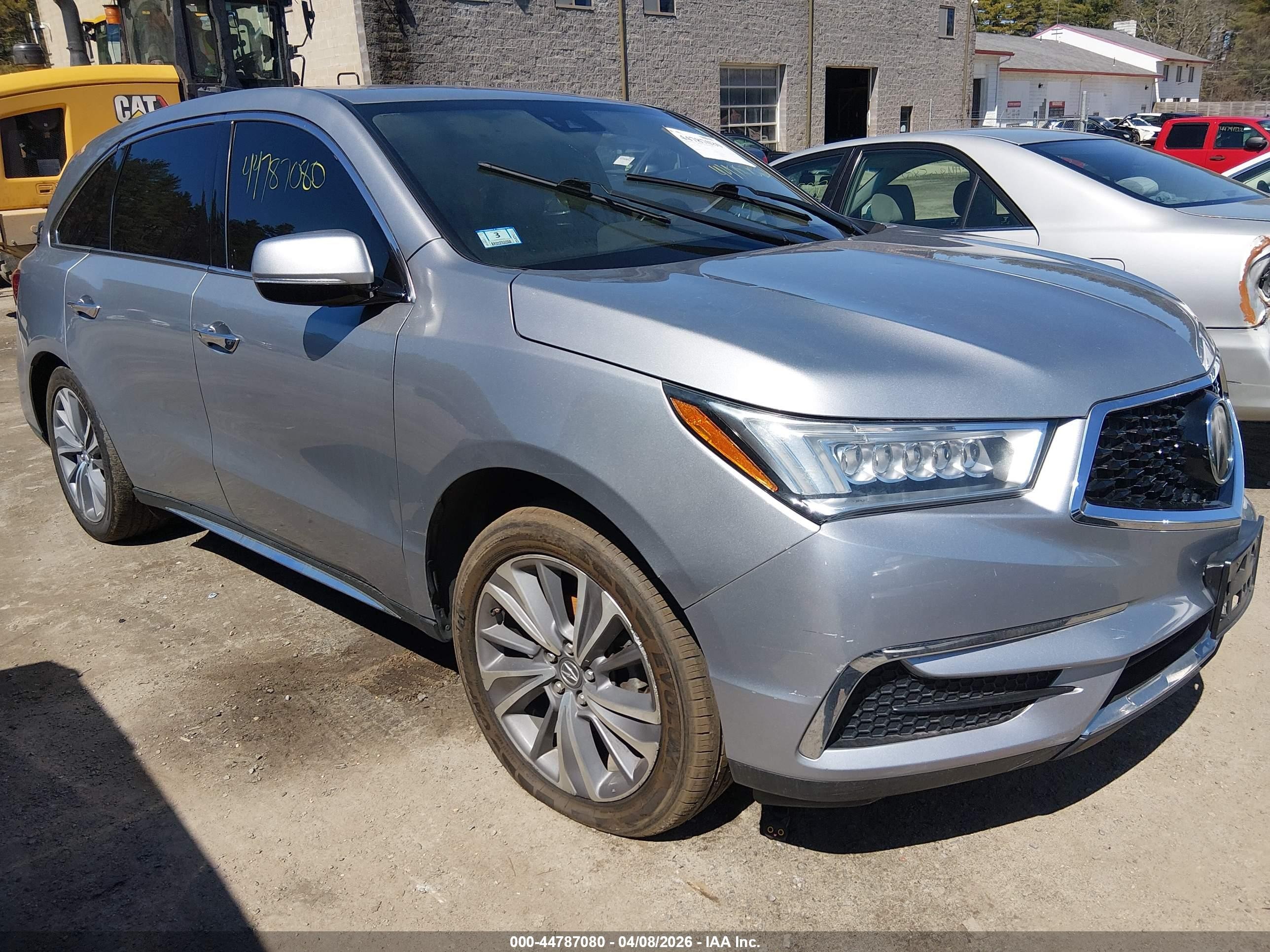 2018 Acura MDX Technology, VIN 5J8YD4H56JL001007 — Interior fire