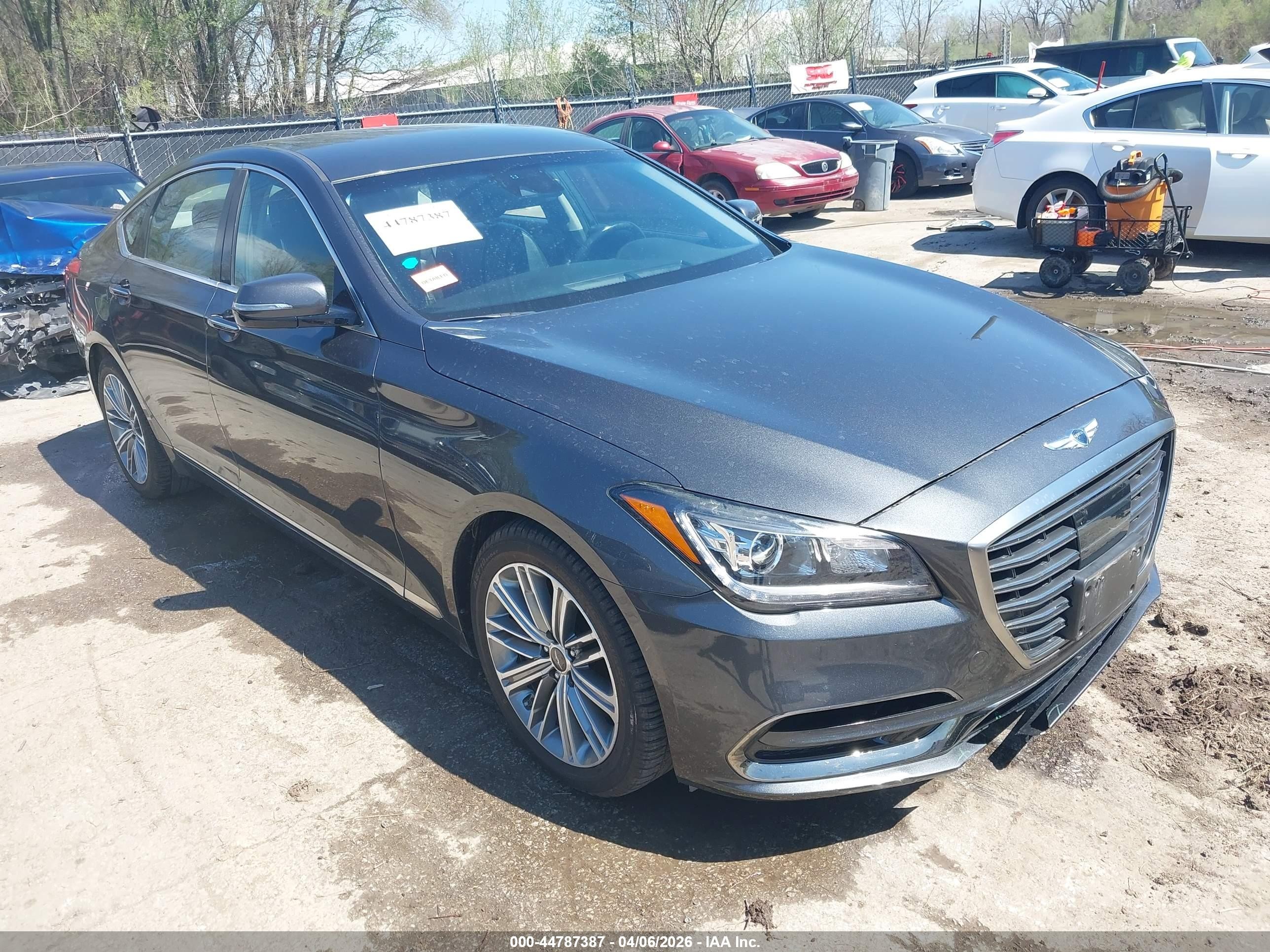 2020 Genesis G80 3.8L, VIN KMTFN4JE6LU328972 — Front end