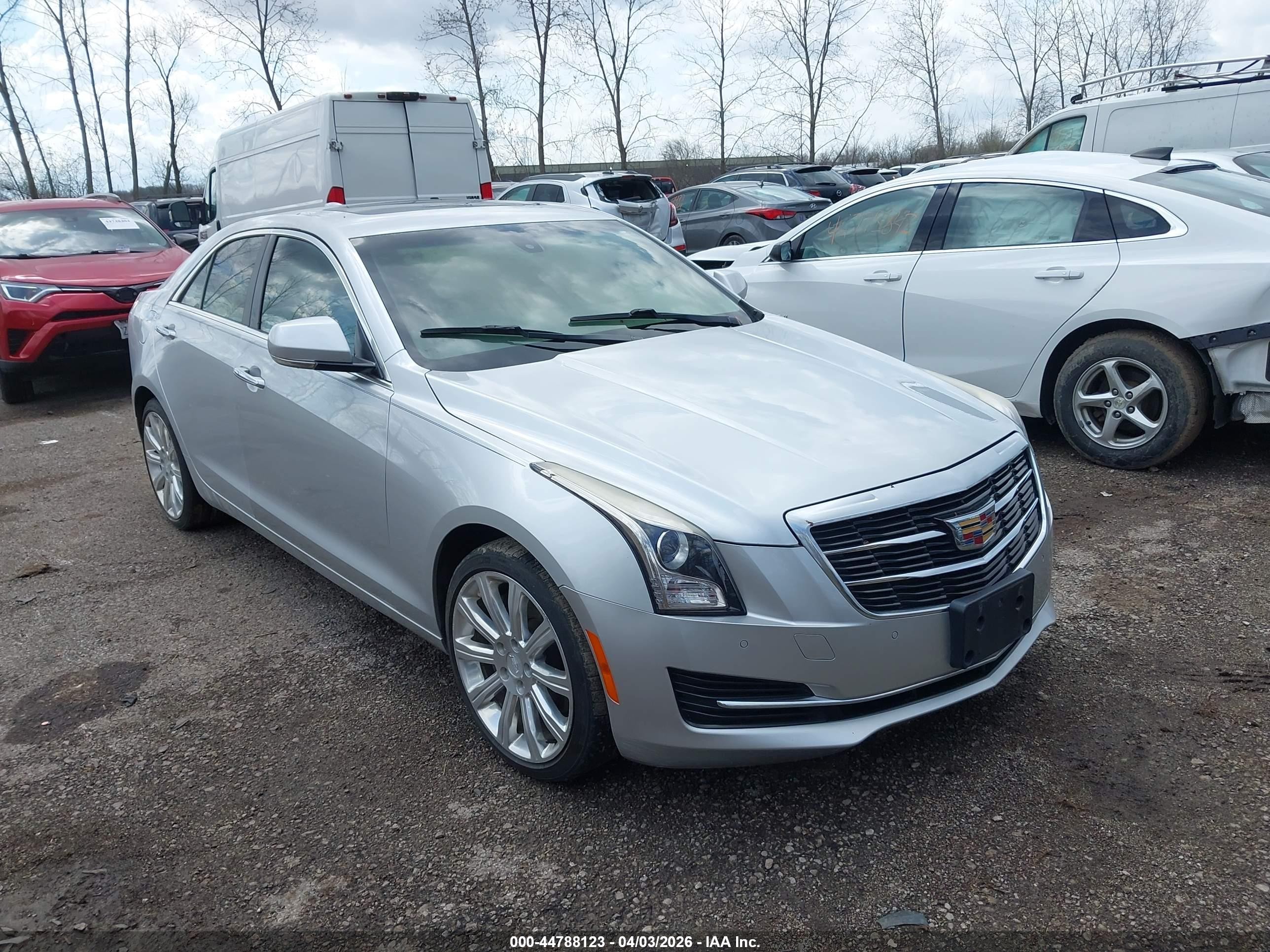 2015 Cadillac ATS Luxury AWD, VIN 1G6AH5RX2F0100879 — Interior fire