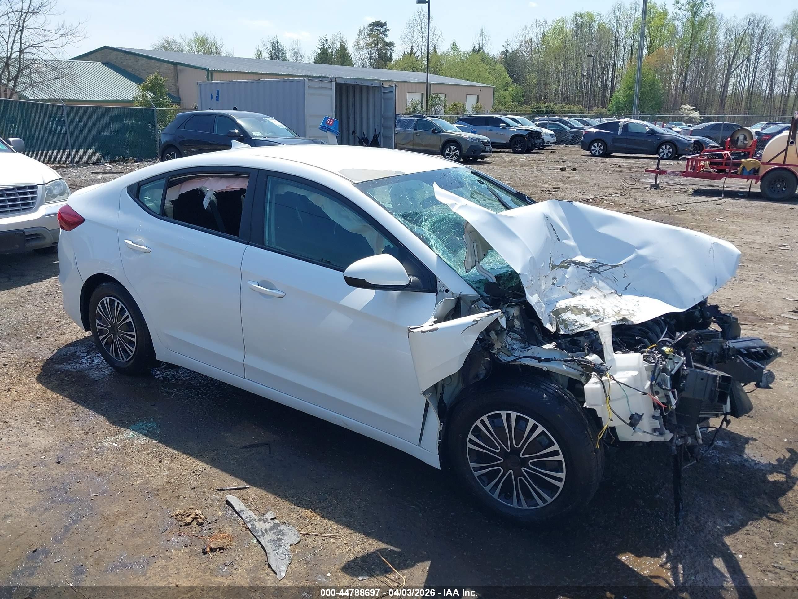 2018 Hyundai Elantra SE, VIN 5NPD74LF6JH396489 — Theft recovery