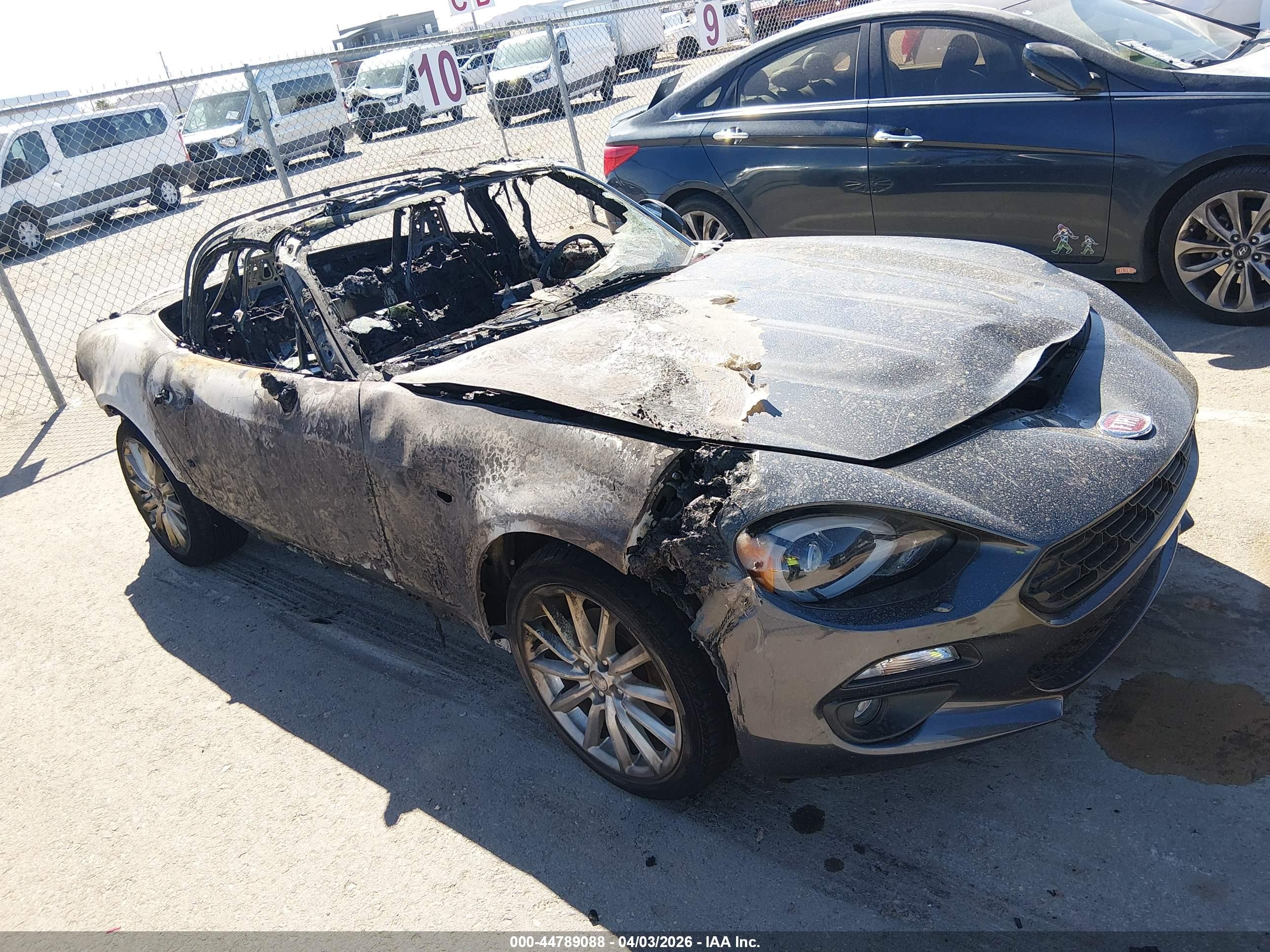 2017 FIAT 124 Spider Elaborazione Abarth, VIN JC1NFAEK8H0122375 — Burn