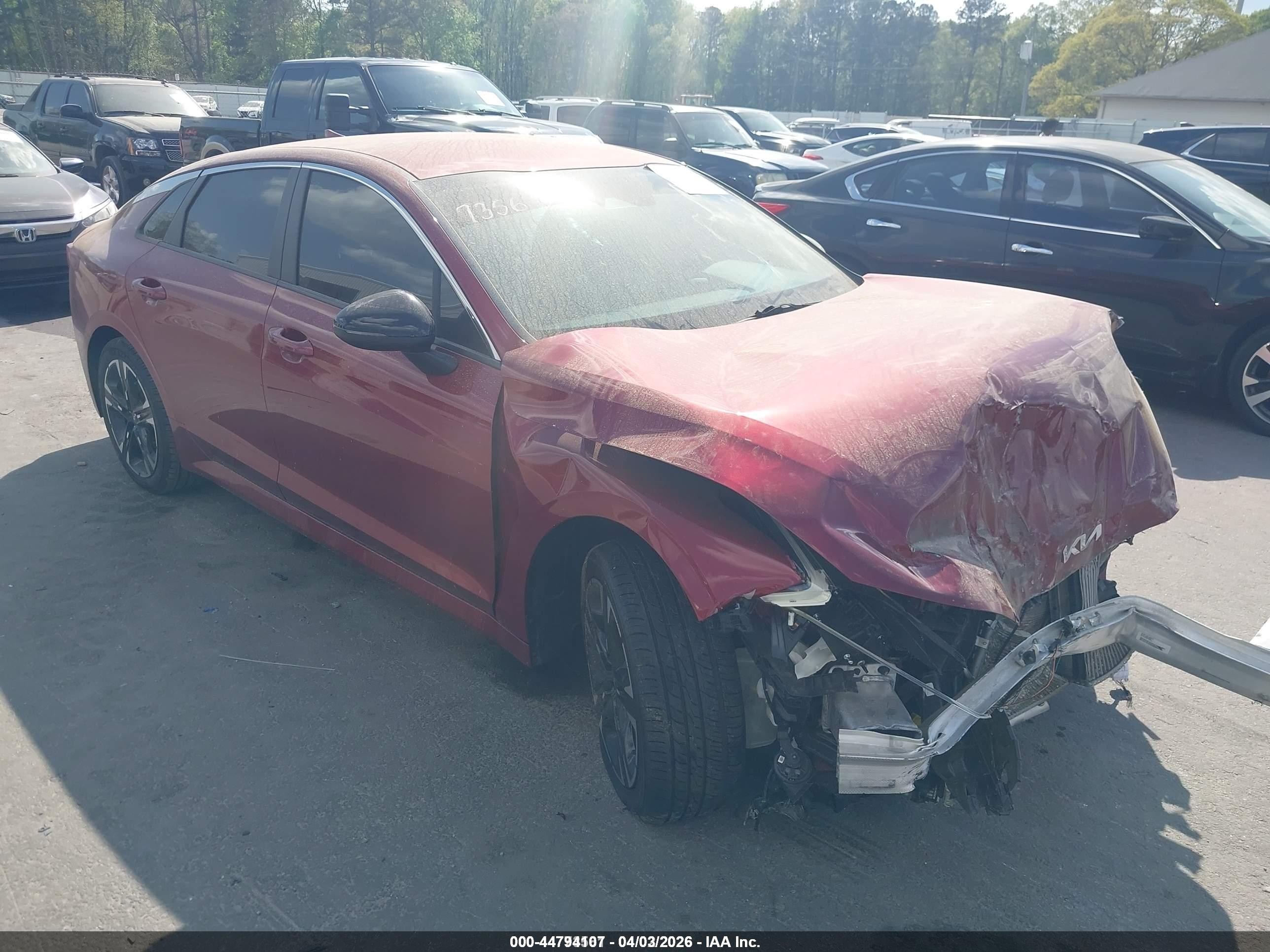 2022 Kia K5 GT-Line, VIN 5XXG64J22NG167356 — Repossession