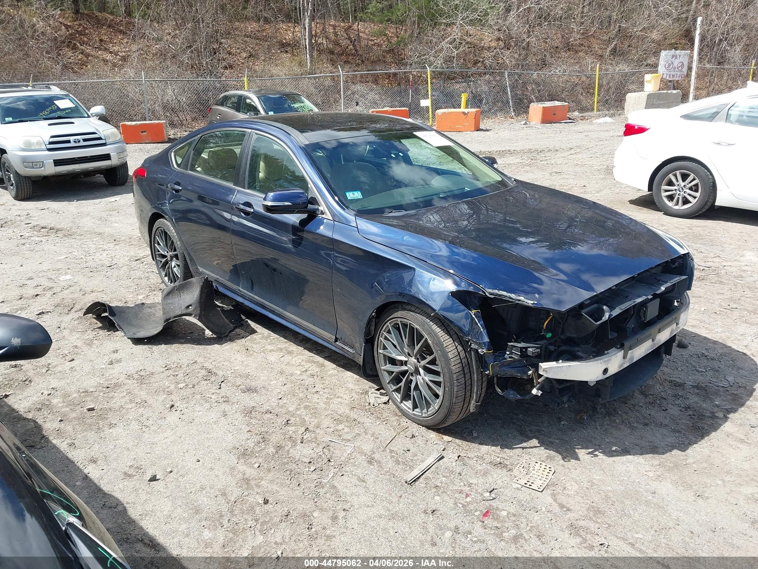2020 Genesis G80 3.8L, VIN KMTFN4JE3LU329190 — Front end