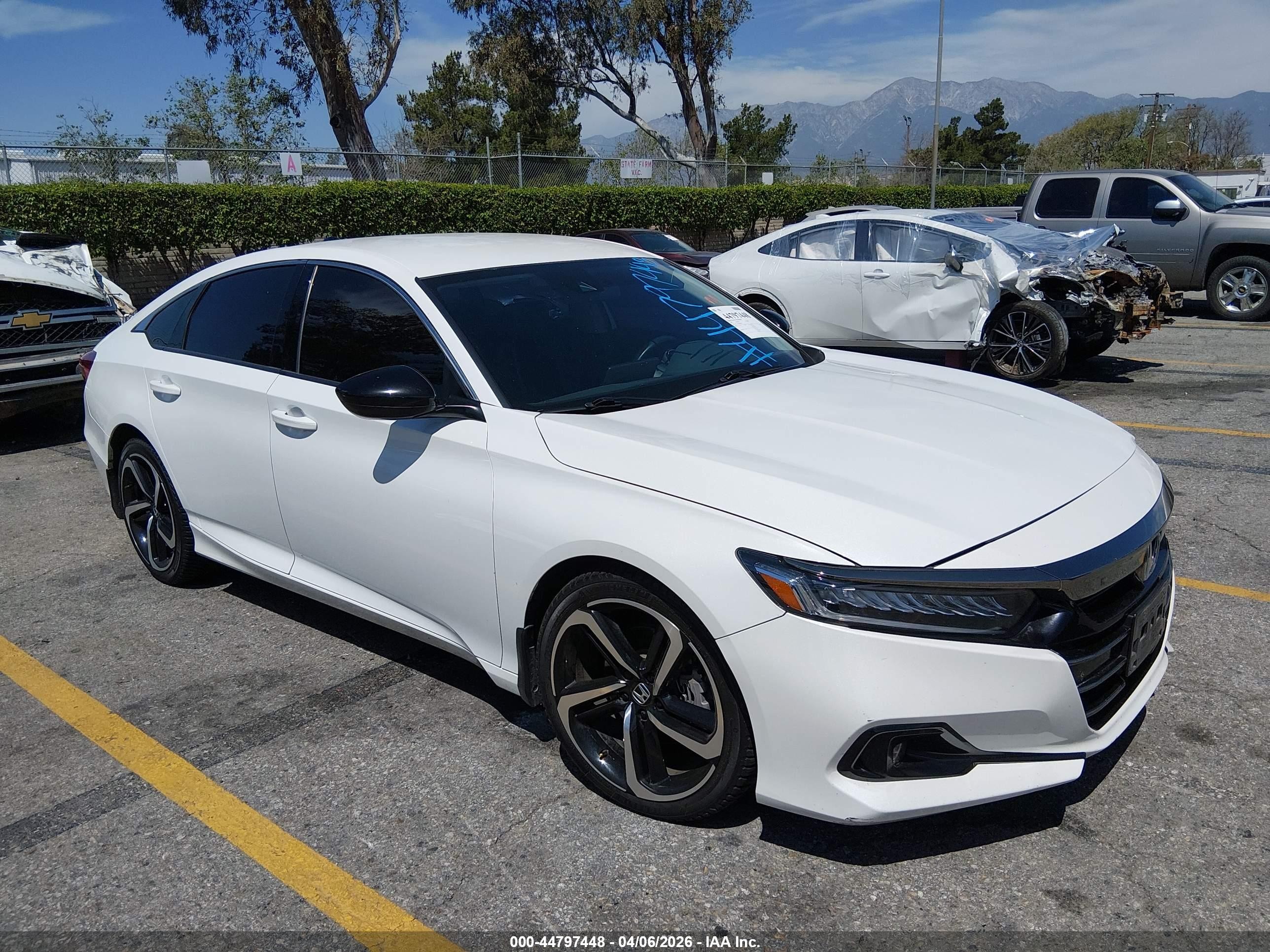 2022 Honda Accord Sport SE, VIN 1HGCV1F47NA069950 — Front end