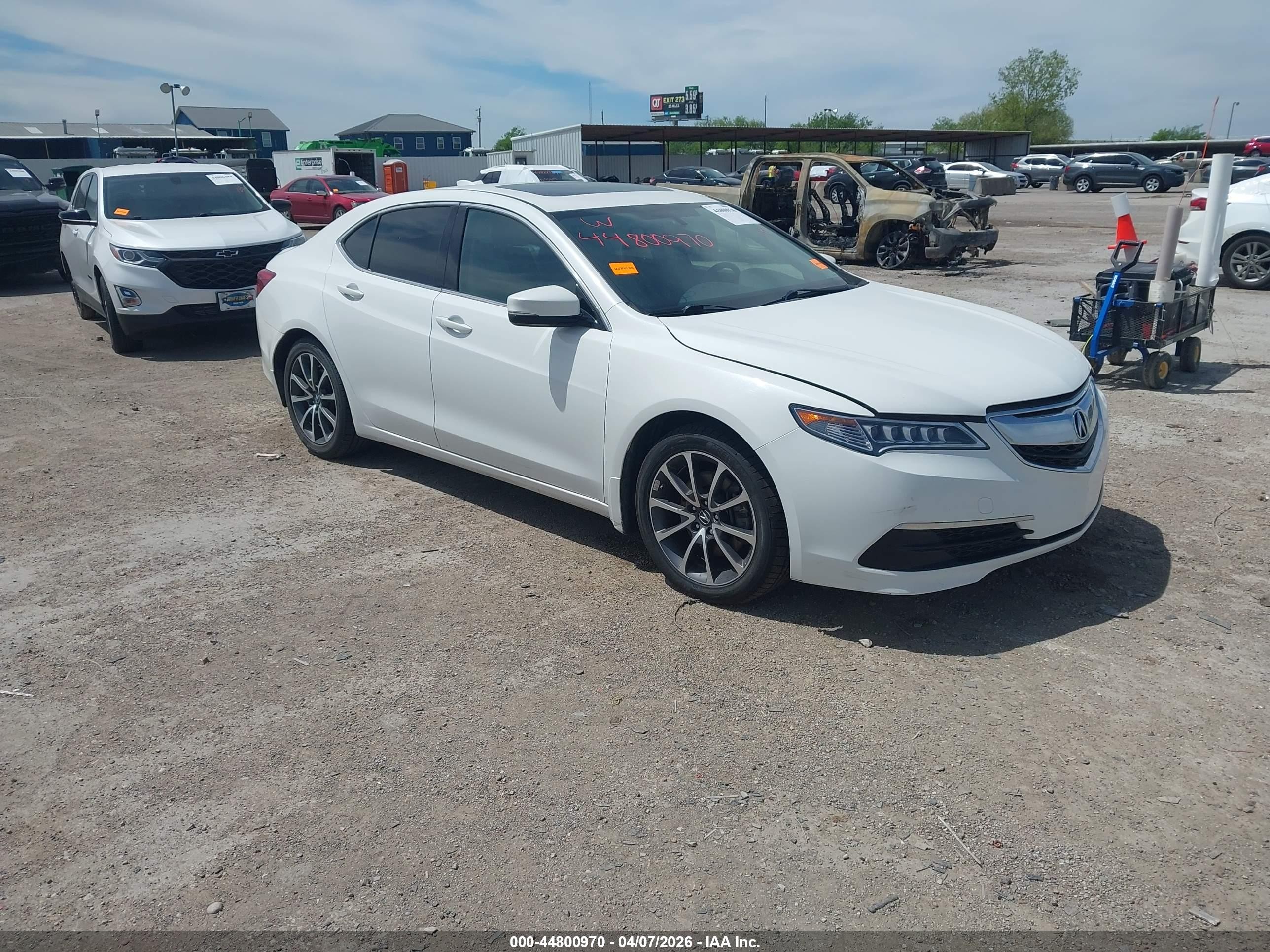 2016 Acura TLX V6, VIN 19UUB2F38GA011147 — Rear end