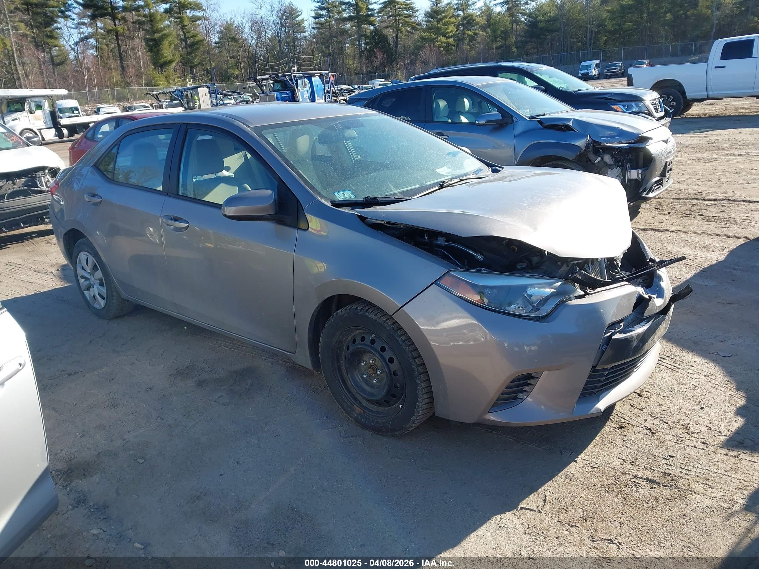 2016 Toyota Corolla LE, VIN 2T1BURHEXGC718754 — Front end
