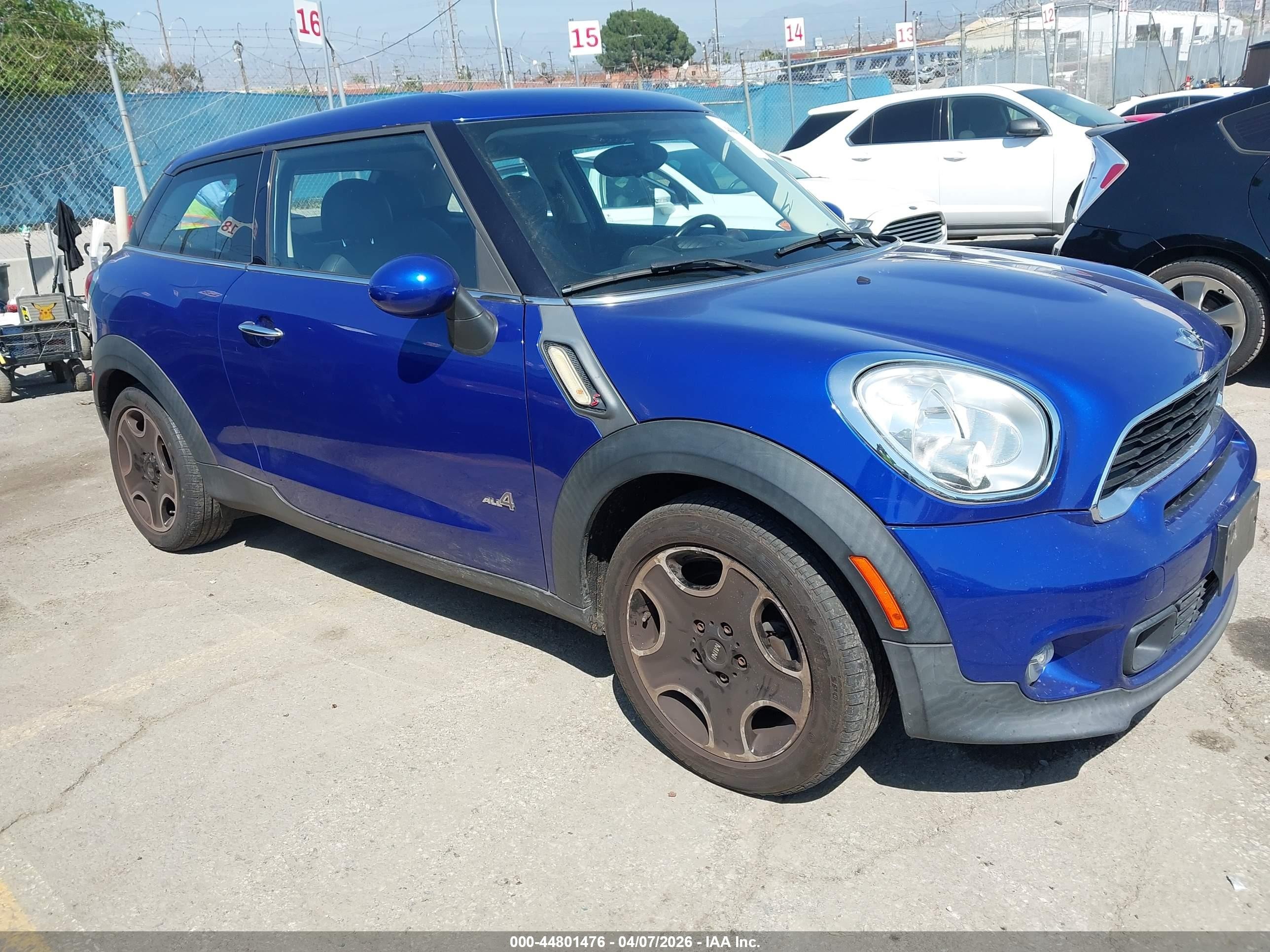 2013 MINI Paceman S ALL4, VIN WMWSS7C5XDWN51510 — Side