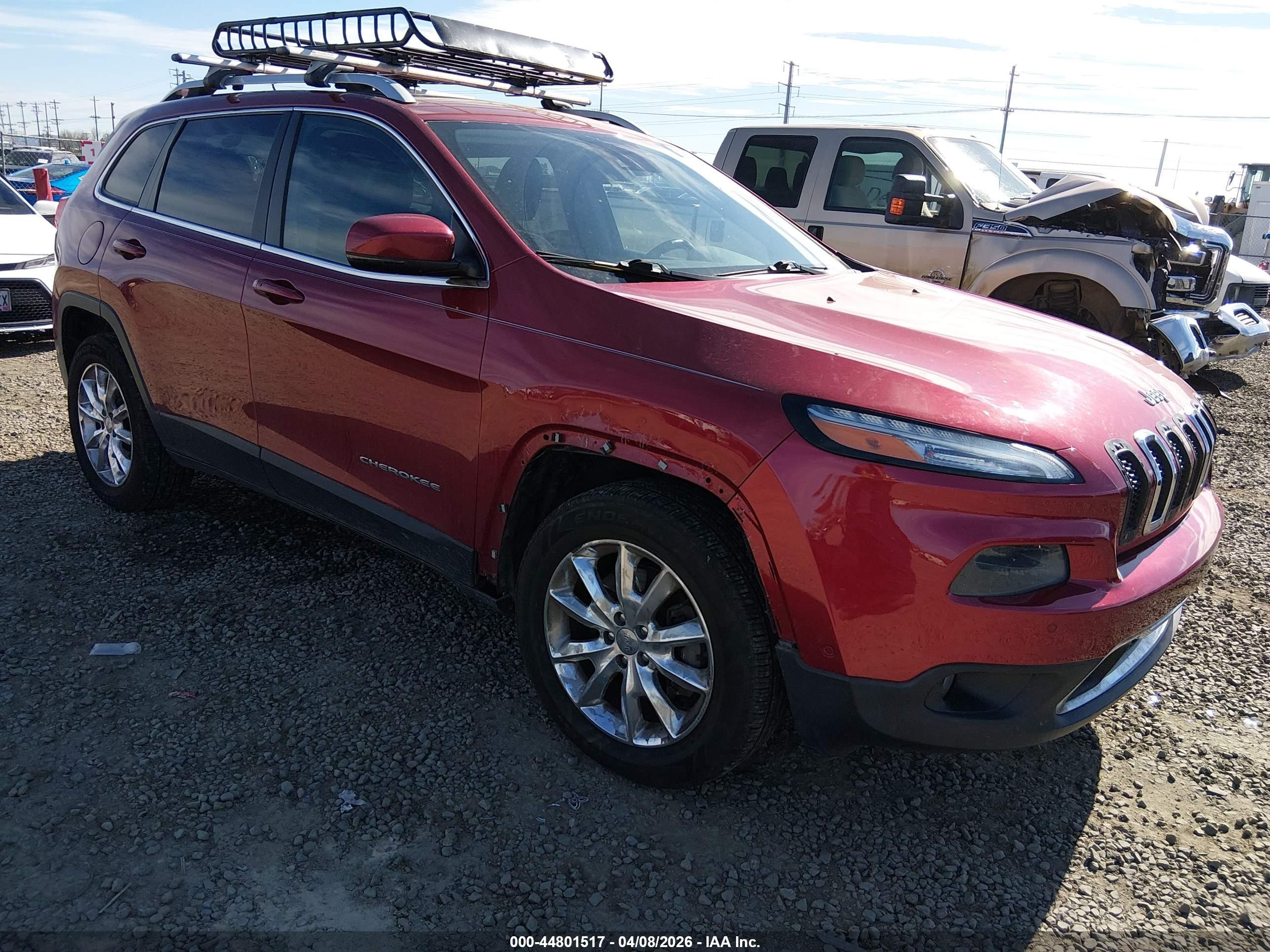 2014 Jeep Cherokee Limited, VIN 1C4PJMDB4EW258203 — Перед