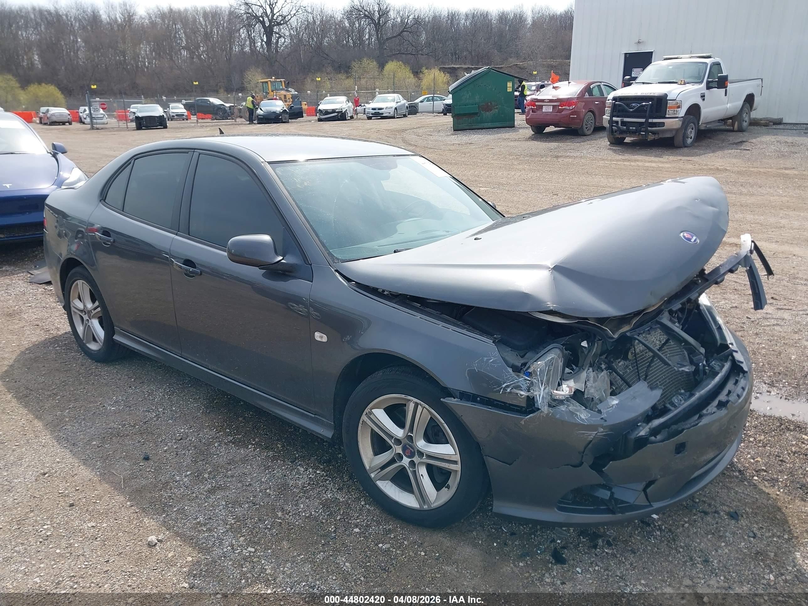 2010 Saab 9-3 XWD, VIN YS3FA4BY2A1618295 — Front end