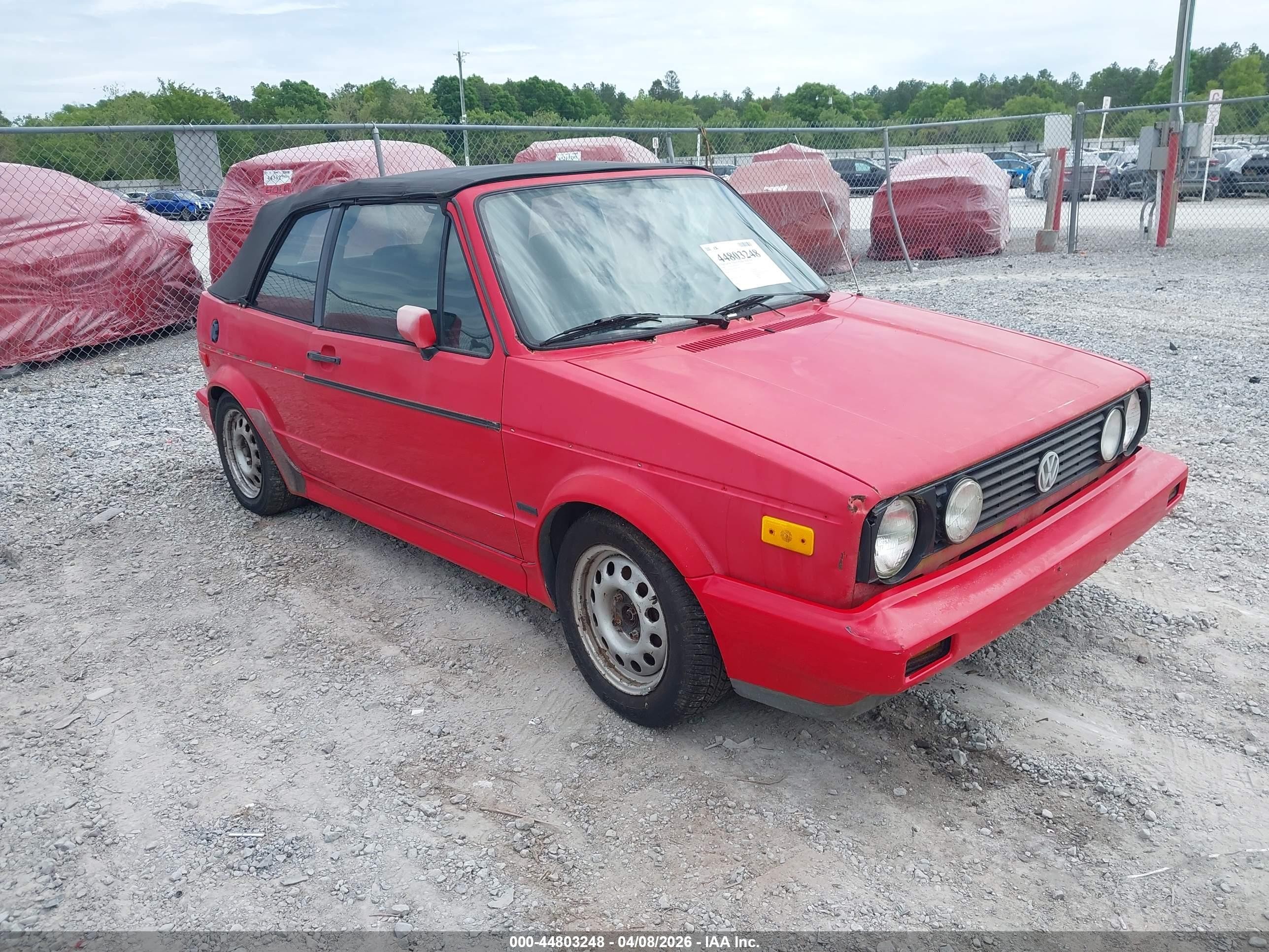 1992 Volkswagen Cabriolet, VIN WVWCB5155NK012820 — Обычный износ