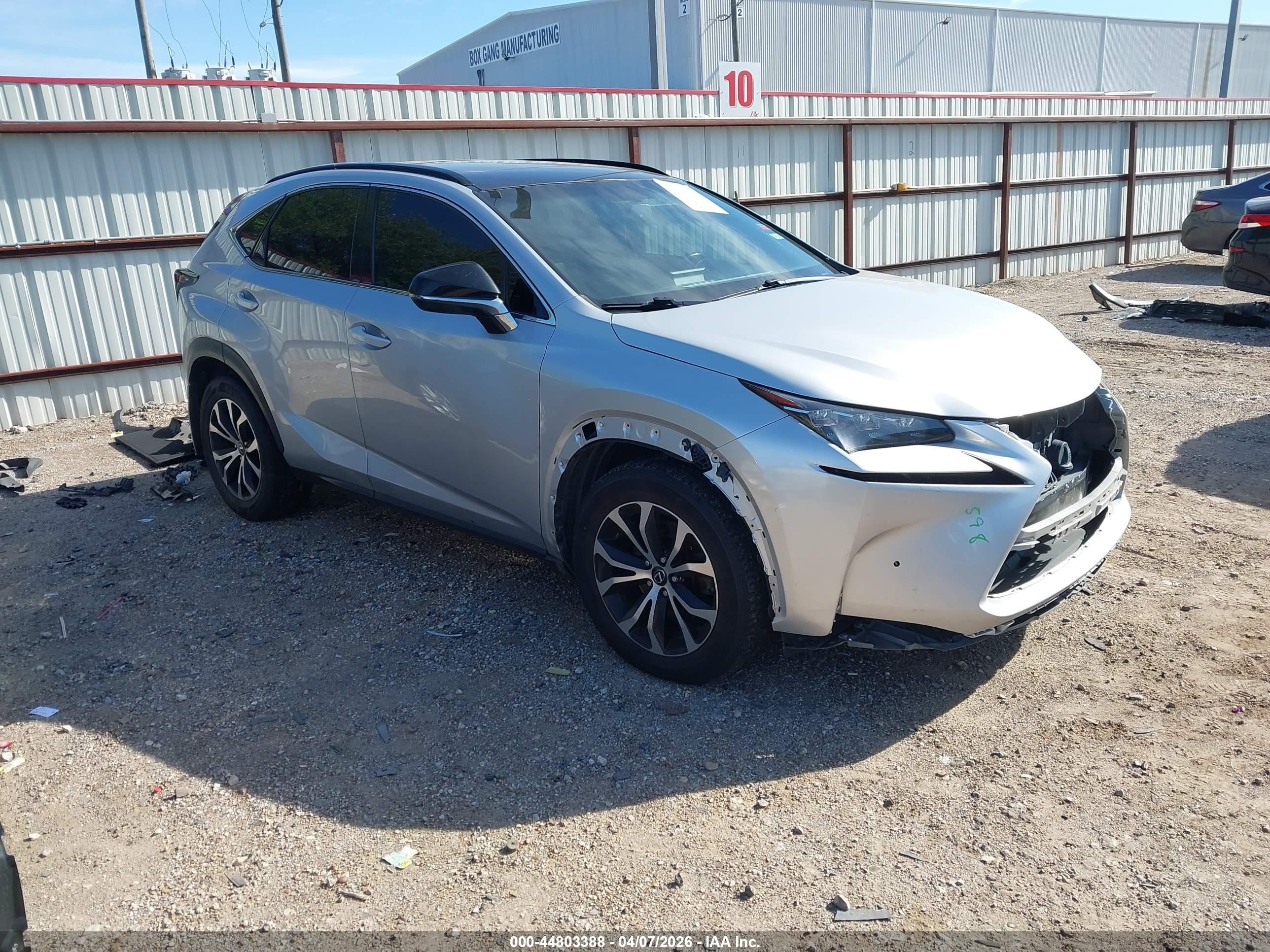 2016 Lexus NX F Sport, VIN JTJBARBZ8G2057886 — Front end