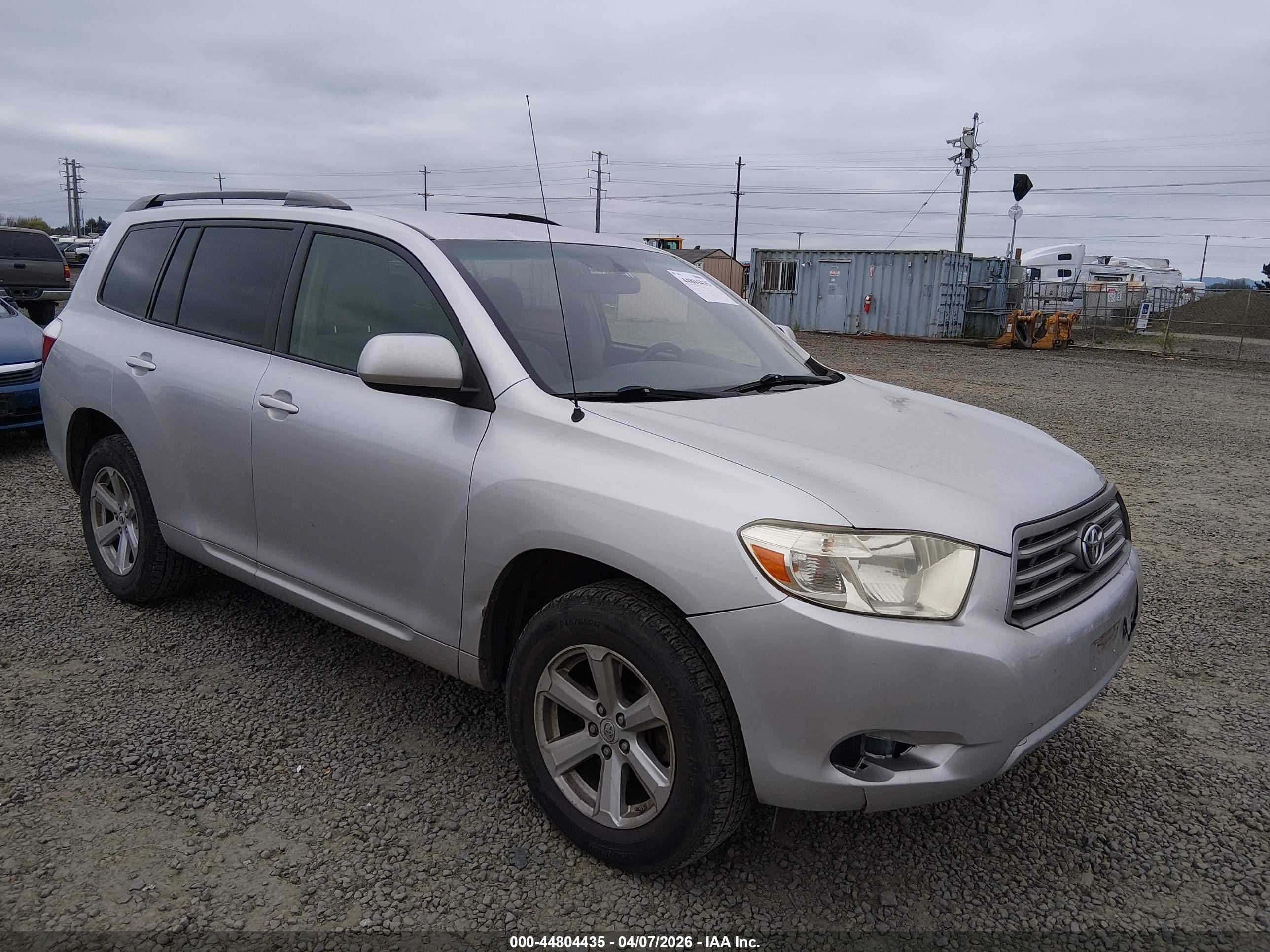 2009 Toyota Highlander, VIN JTEES41A392132195 — Front end