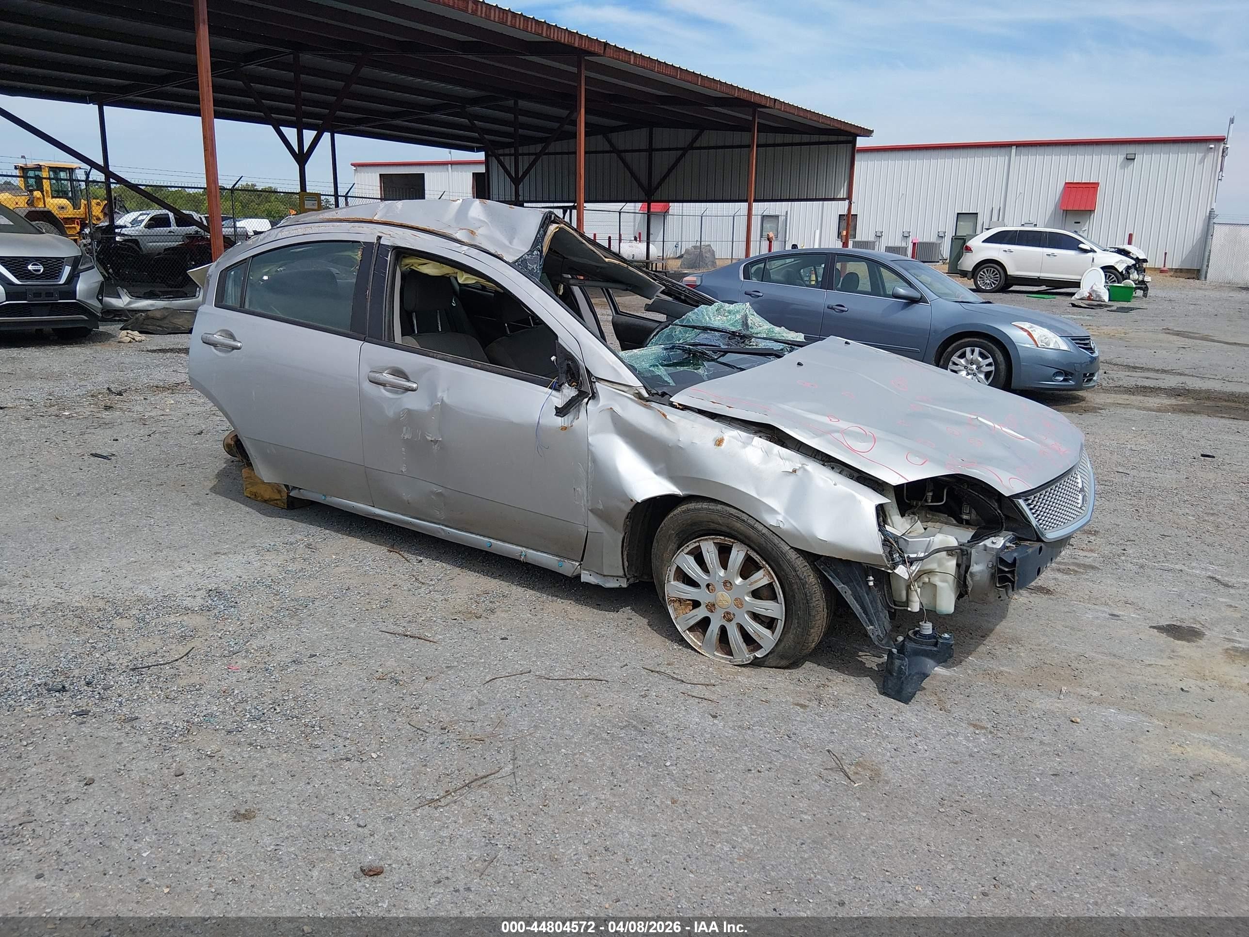 2010 Mitsubishi Galant FE, VIN 4A32B2FF8AE013137 — Rollover