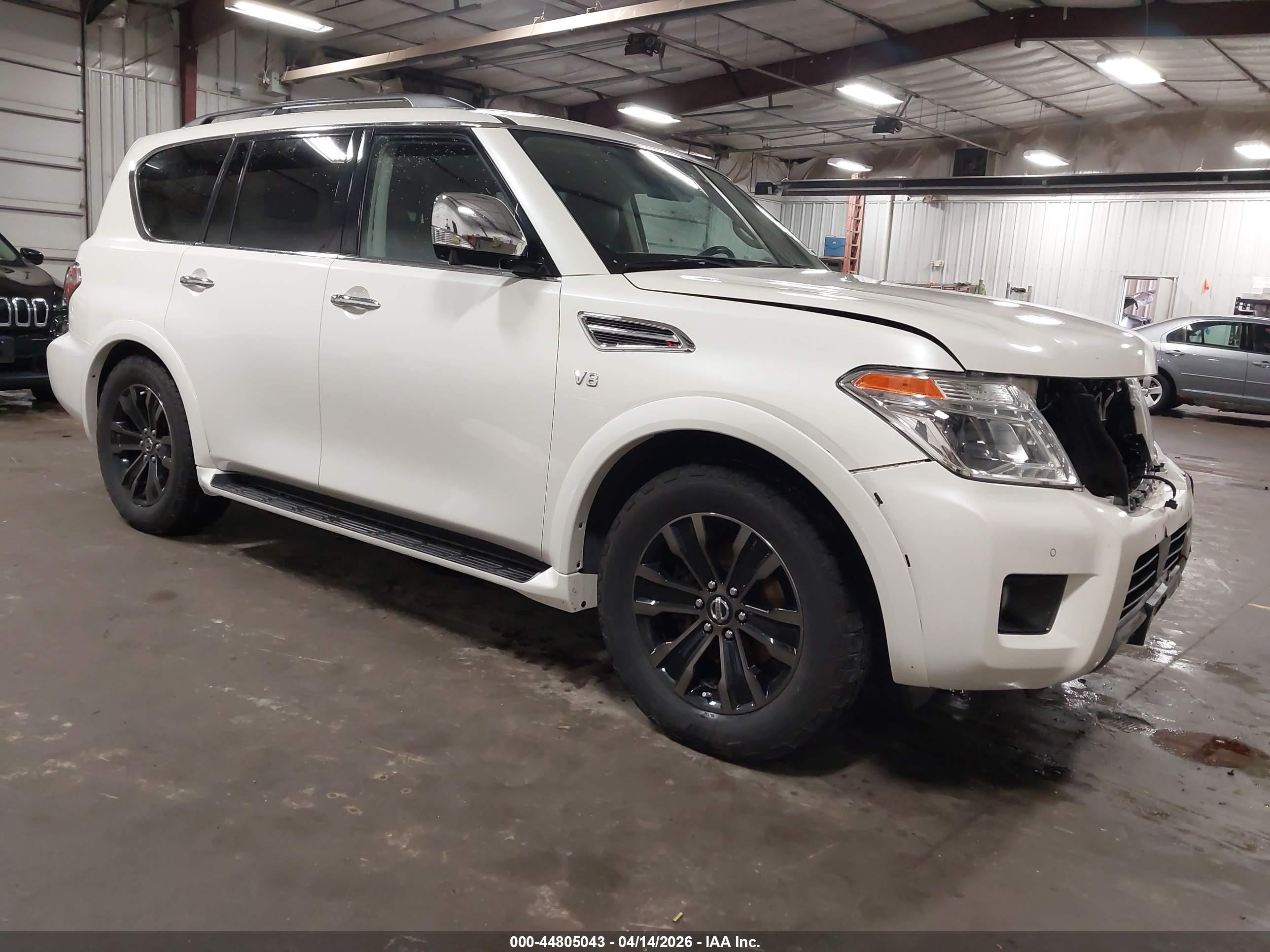 2020 Nissan Armada Platinum, VIN JN8AY2NE6L9781396 — Перед