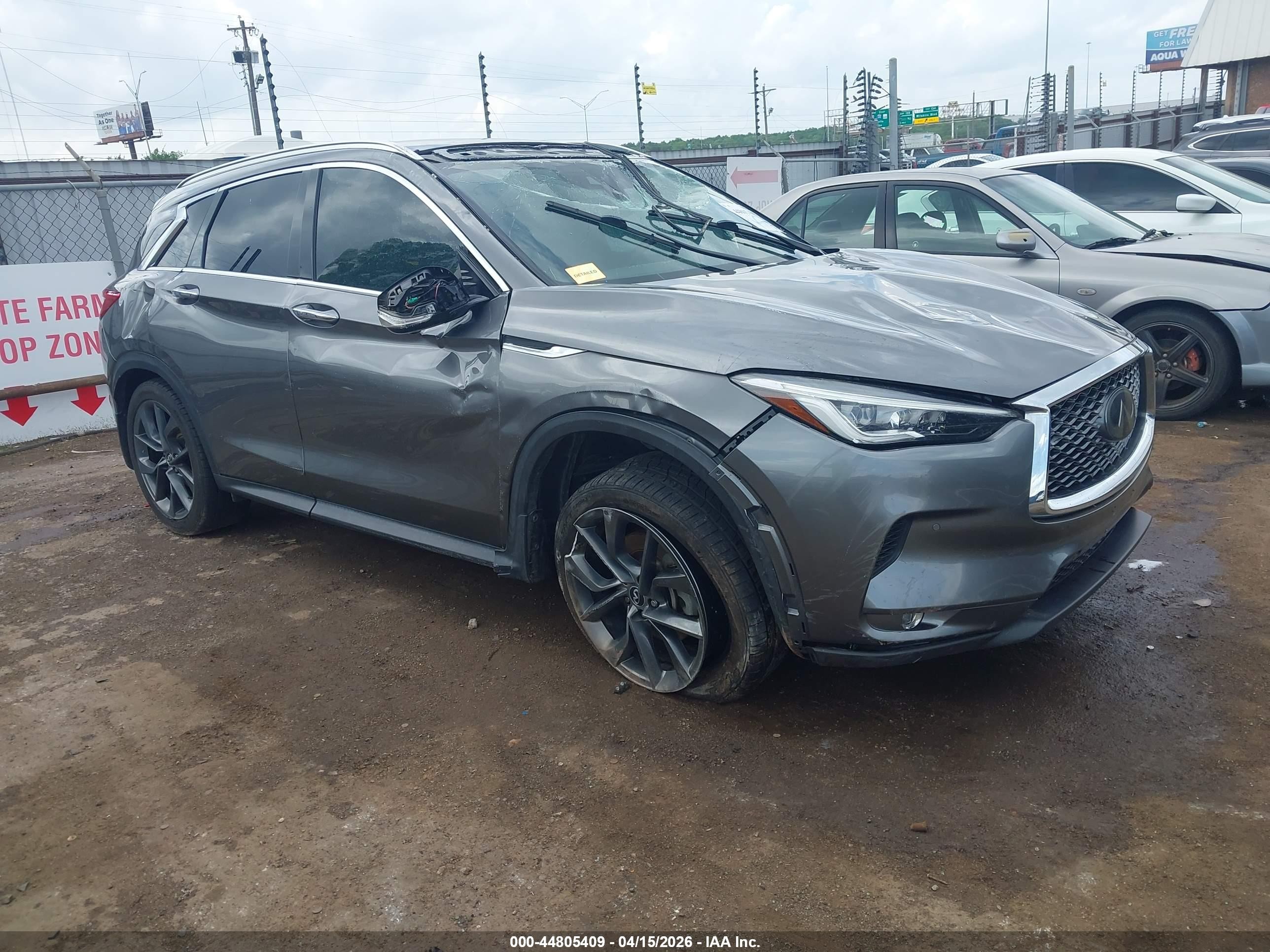 2019 Infiniti QX50 Luxe, VIN 3PCAJ5M33KF118499 — Опрокидывание