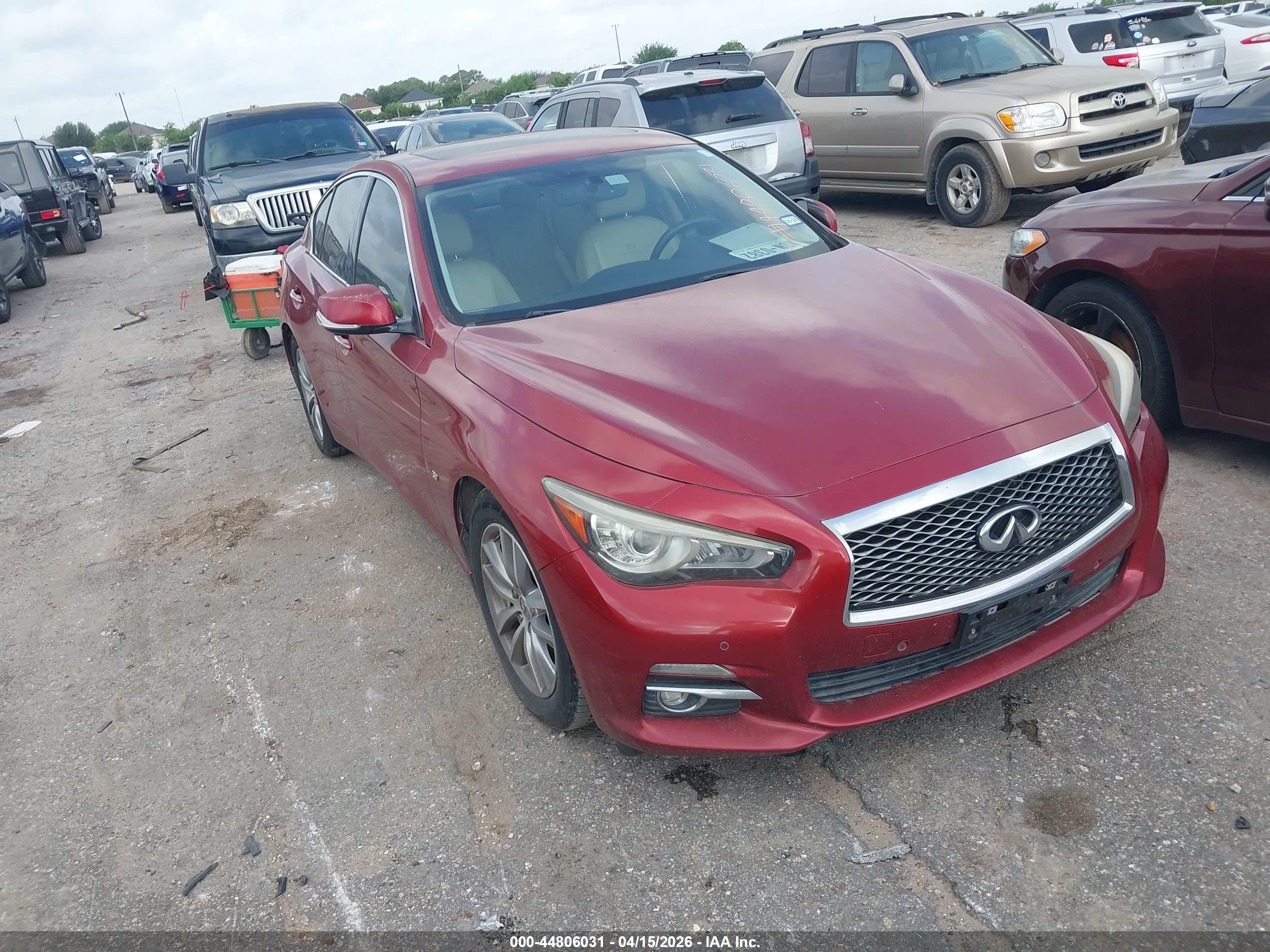 2014 Infiniti Q50 Premium, VIN JN1BV7AP5EM687980 — Repossession