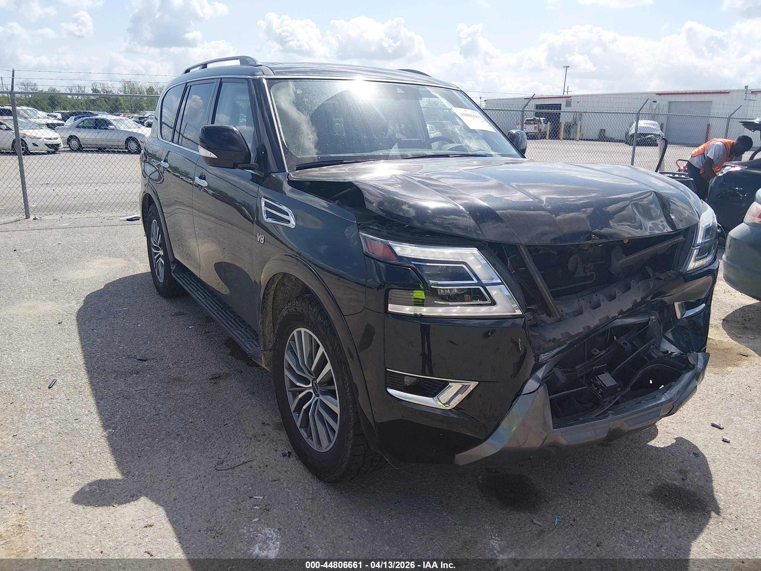 2022 Nissan Armada SV, VIN JN8AY2AC1N9160431 — Перед