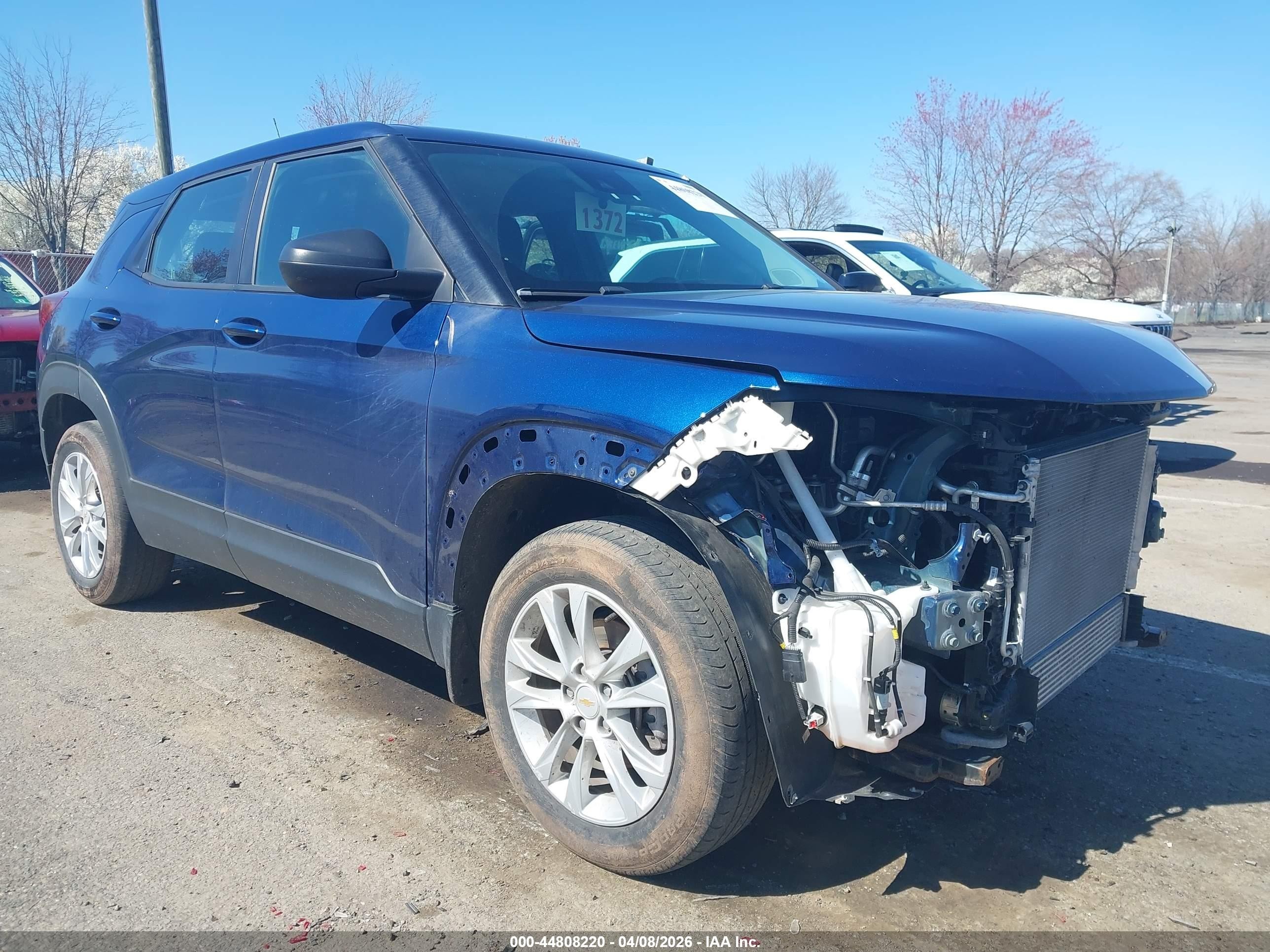 2022 Chevrolet TrailBlazer LS, VIN KL79MNSL8NB014012 — Front end
