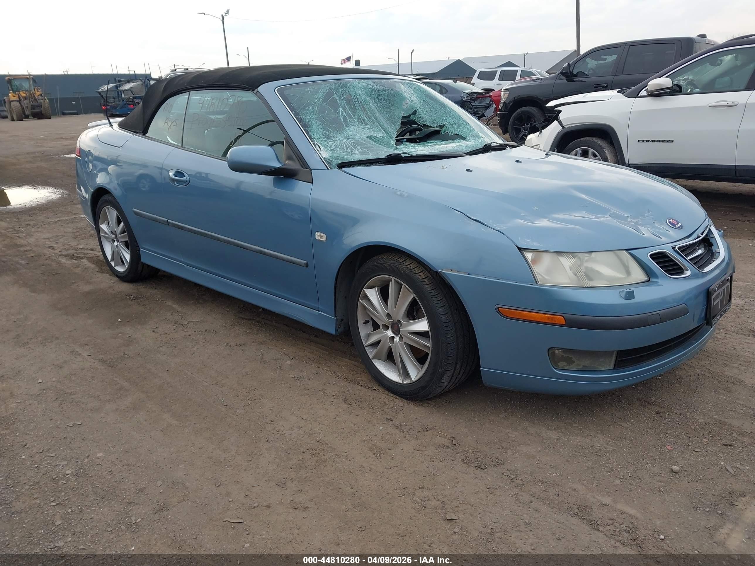 2007 Saab 9-3, VIN YS3FD79Y776109362 — Front end