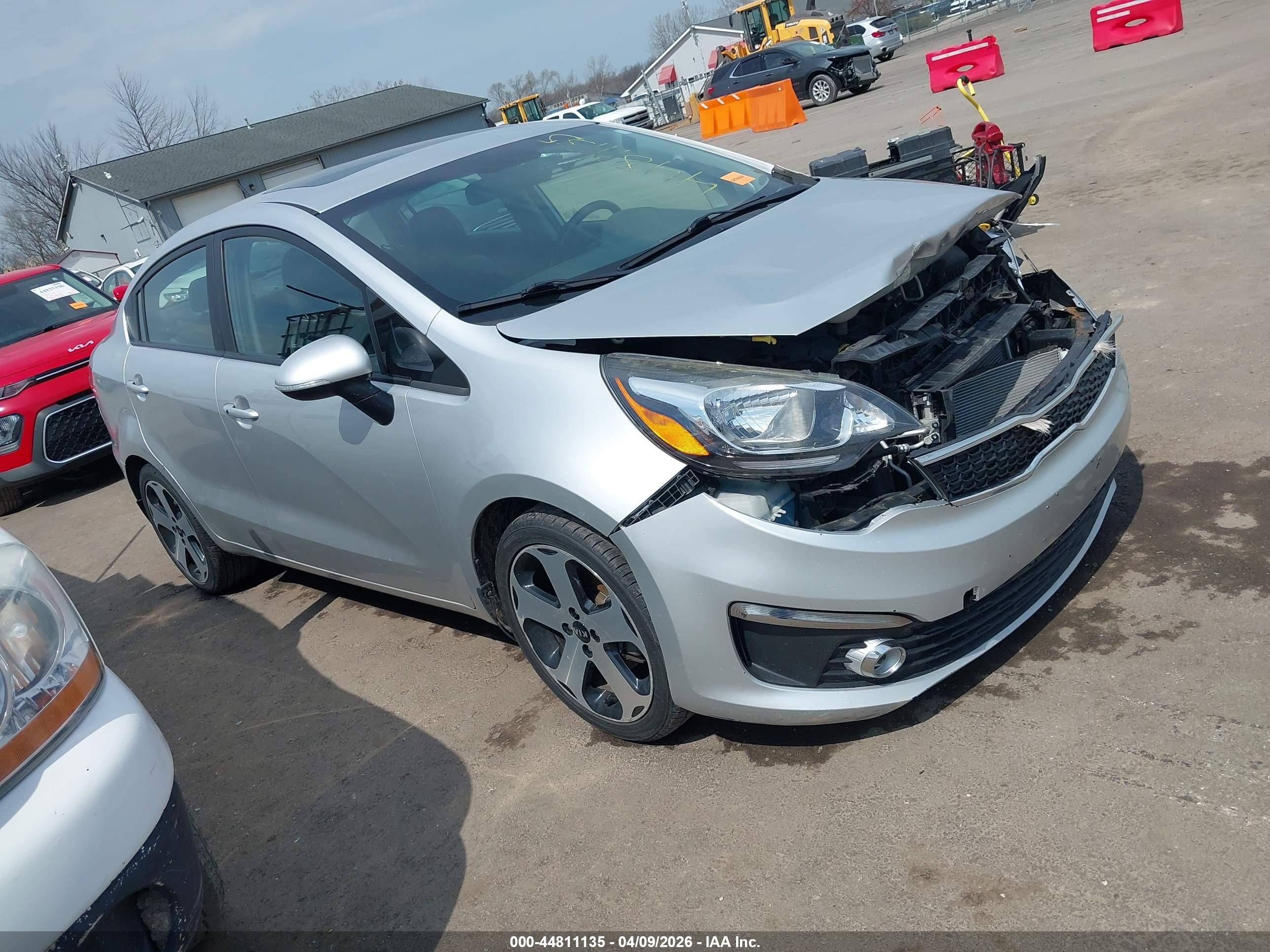 2016 Kia Rio EX, VIN KNADN4A36G6596979 — Front end