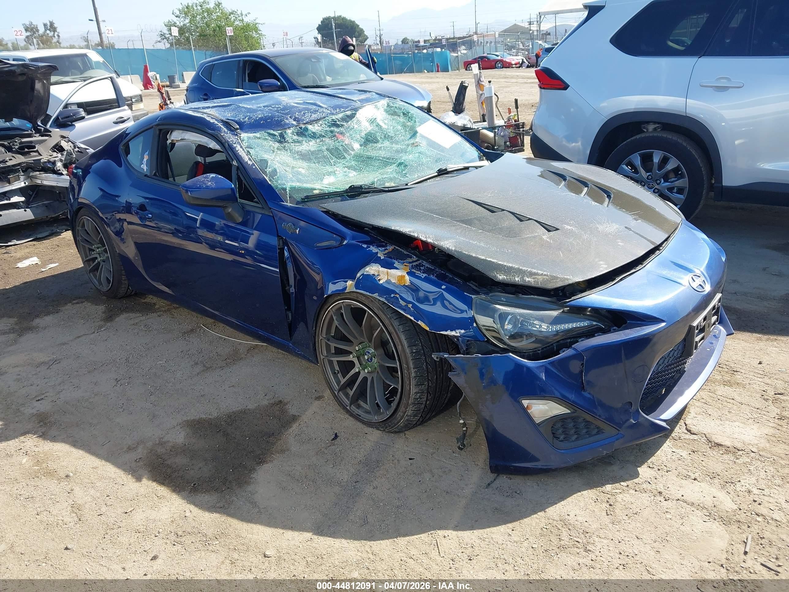 2013 Scion FR-S, VIN JF1ZNAA17D2703276 — Опрокидывание