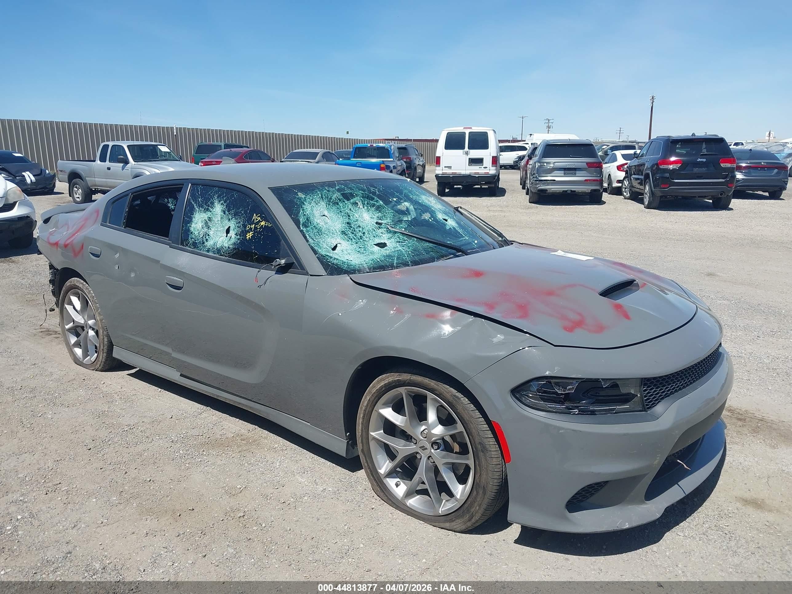 2023 Dodge Charger GT, VIN 2C3CDXHG0PH583224 — Vandalism