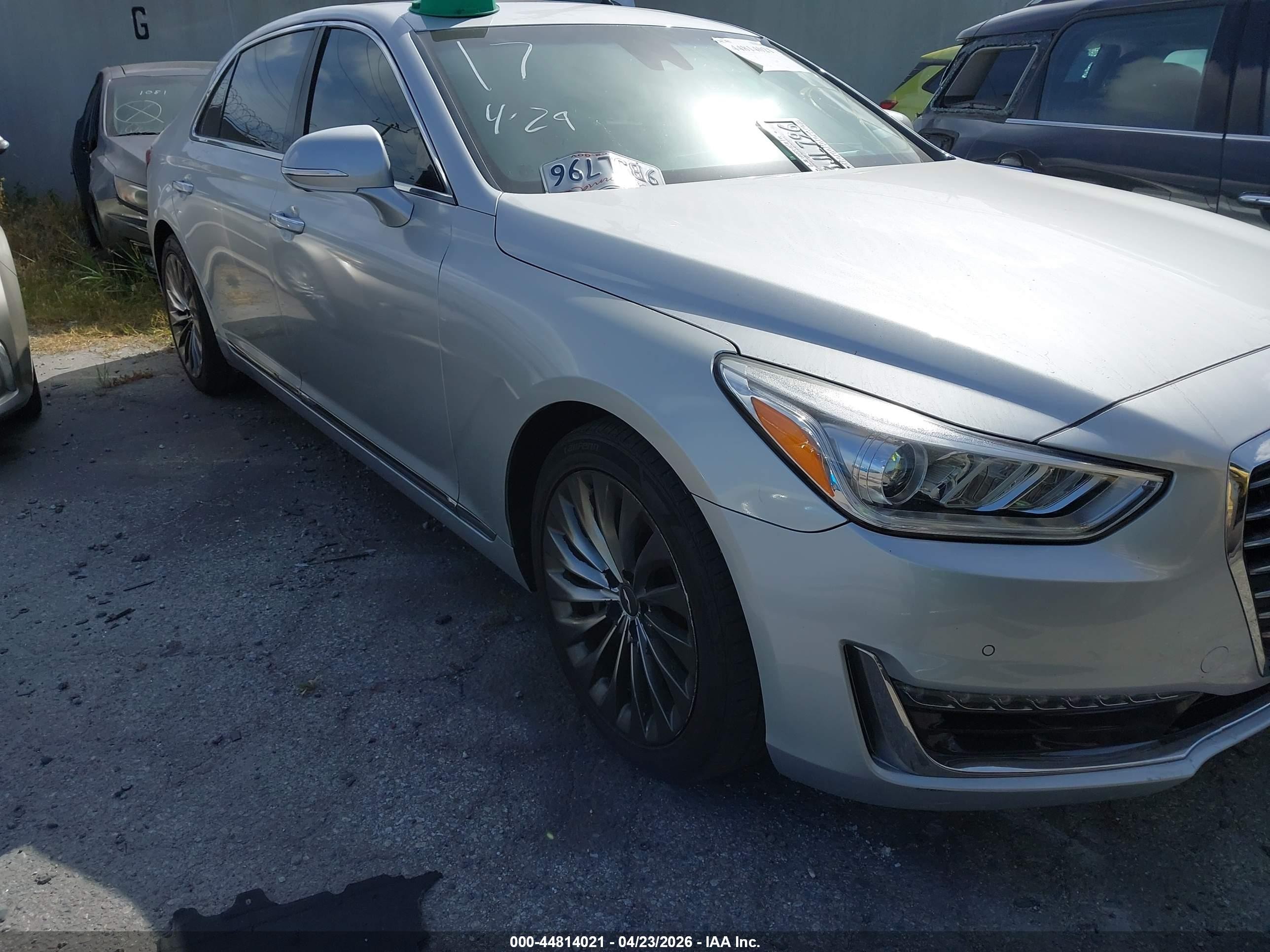 2017 Genesis G90 Premium, VIN KMHG34JA3HU023454 — Undercarriage