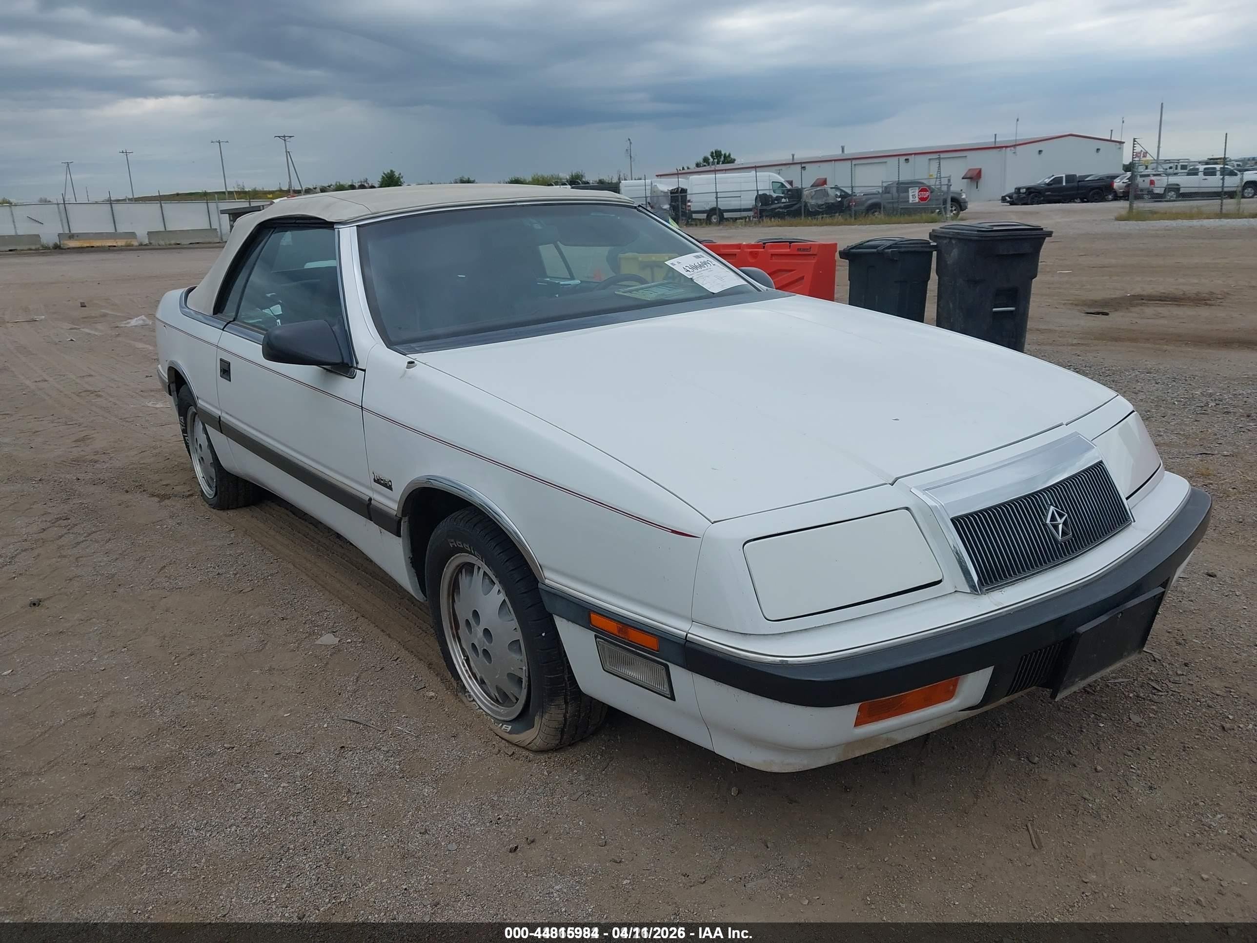 1988 Chrysler LeBaron, VIN 1C3BJ55E8JG306772 — Electrical