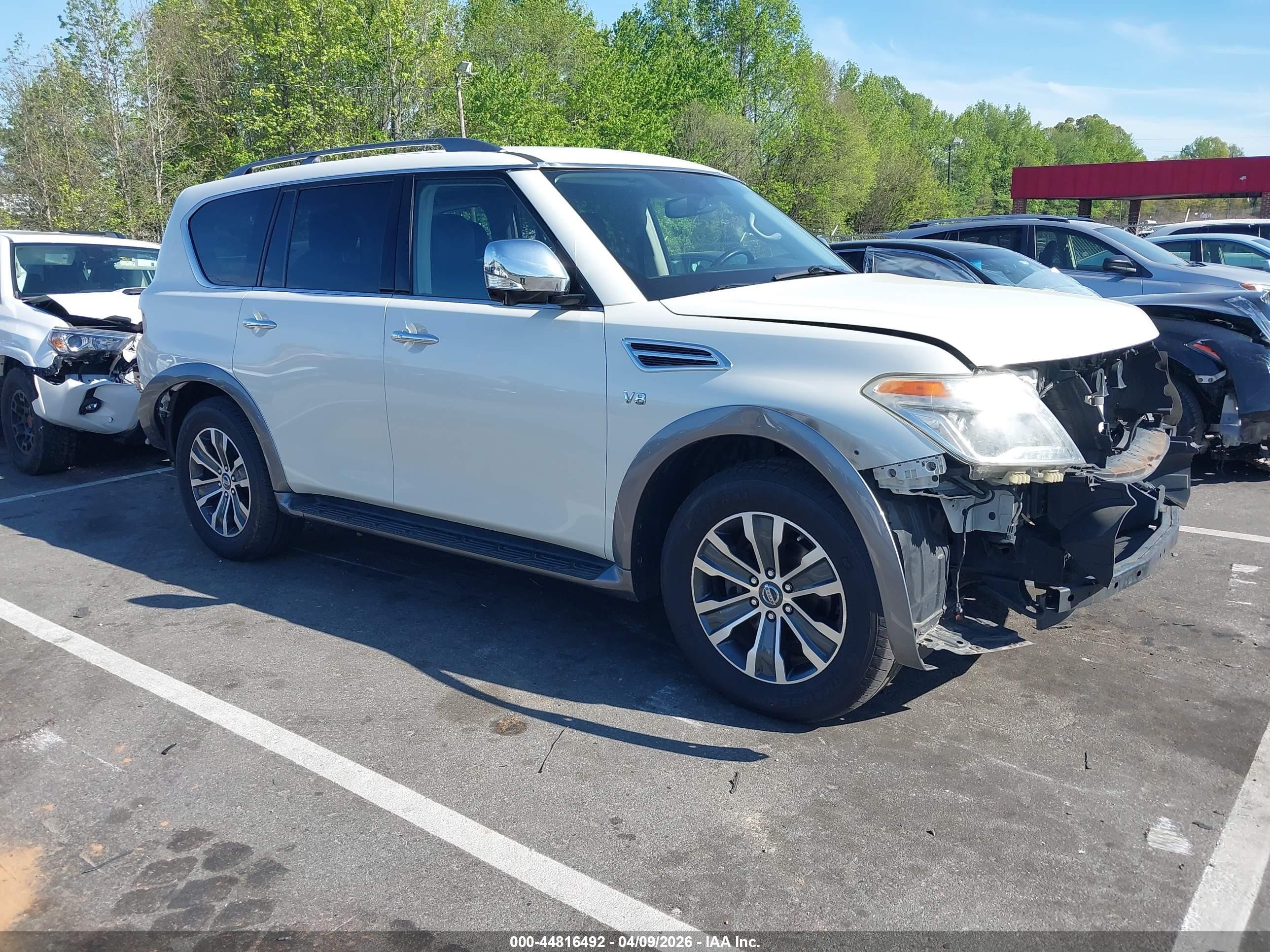 2018 Nissan Armada Platinum, VIN JN8AY2NC3J9550385 — Rear end