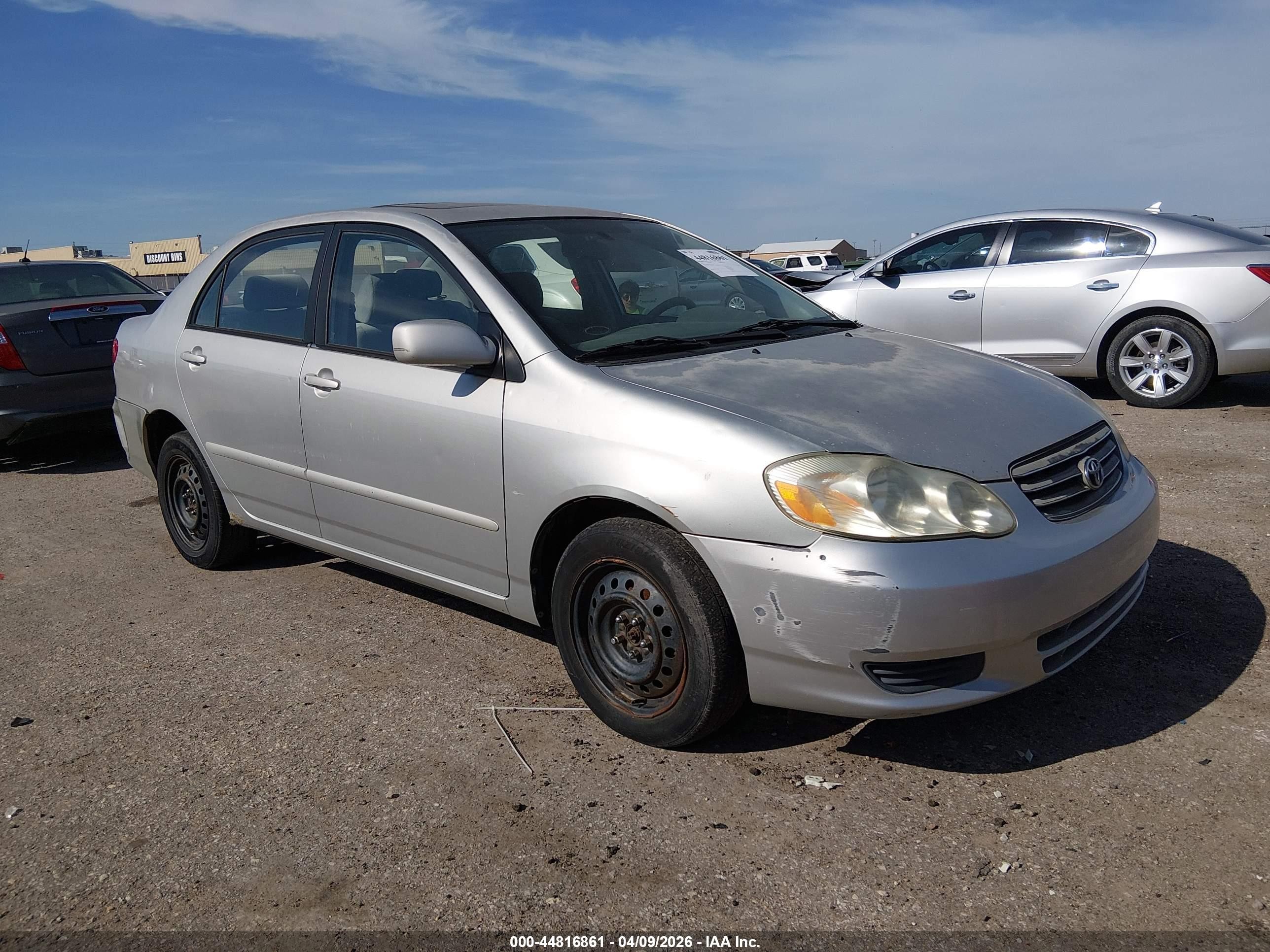 2003 Toyota Corolla S, VIN 1NXBR32E23Z019490 — Rear end