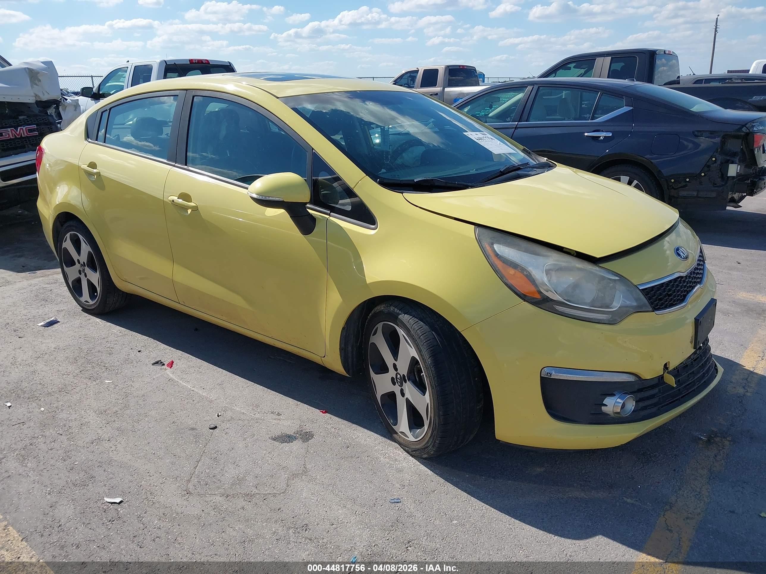 2016 Kia Rio EX, VIN KNADN4A30G6668694 — Front end