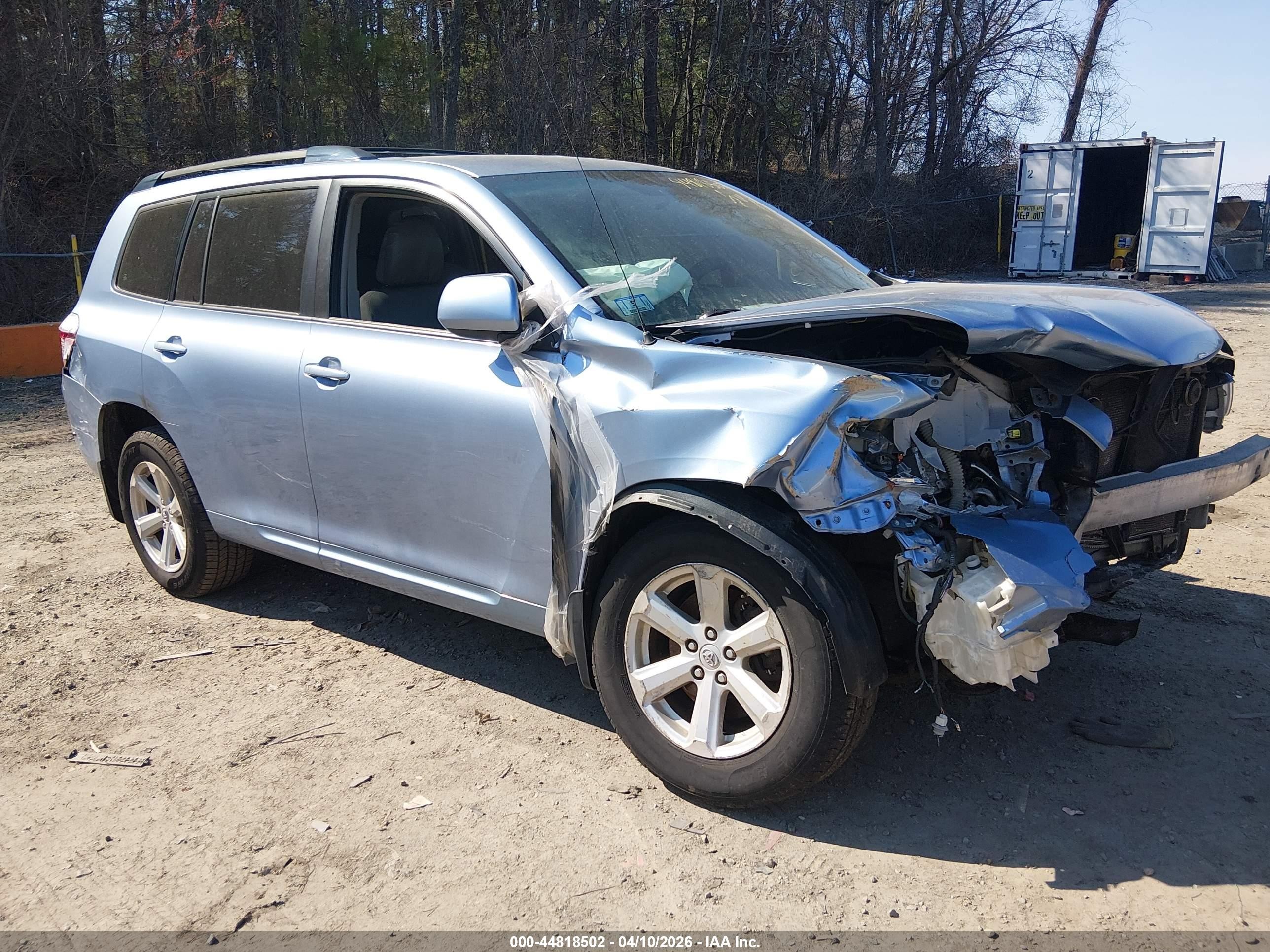 2009 Toyota Highlander, VIN JTEES41AX92143520 — Front end