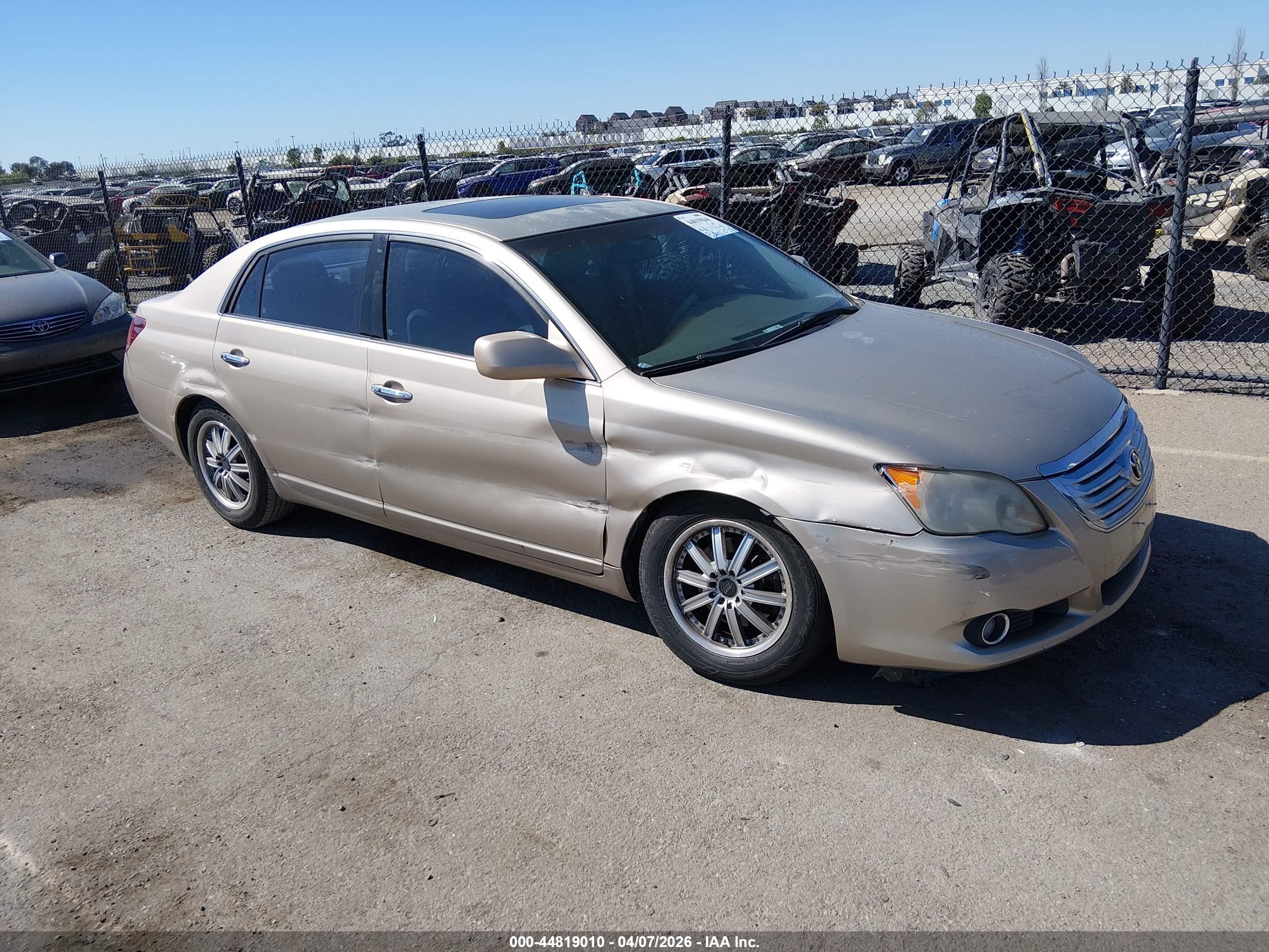 2008 Toyota Avalon Limited, VIN 4T1BK36B48U287372 — Side