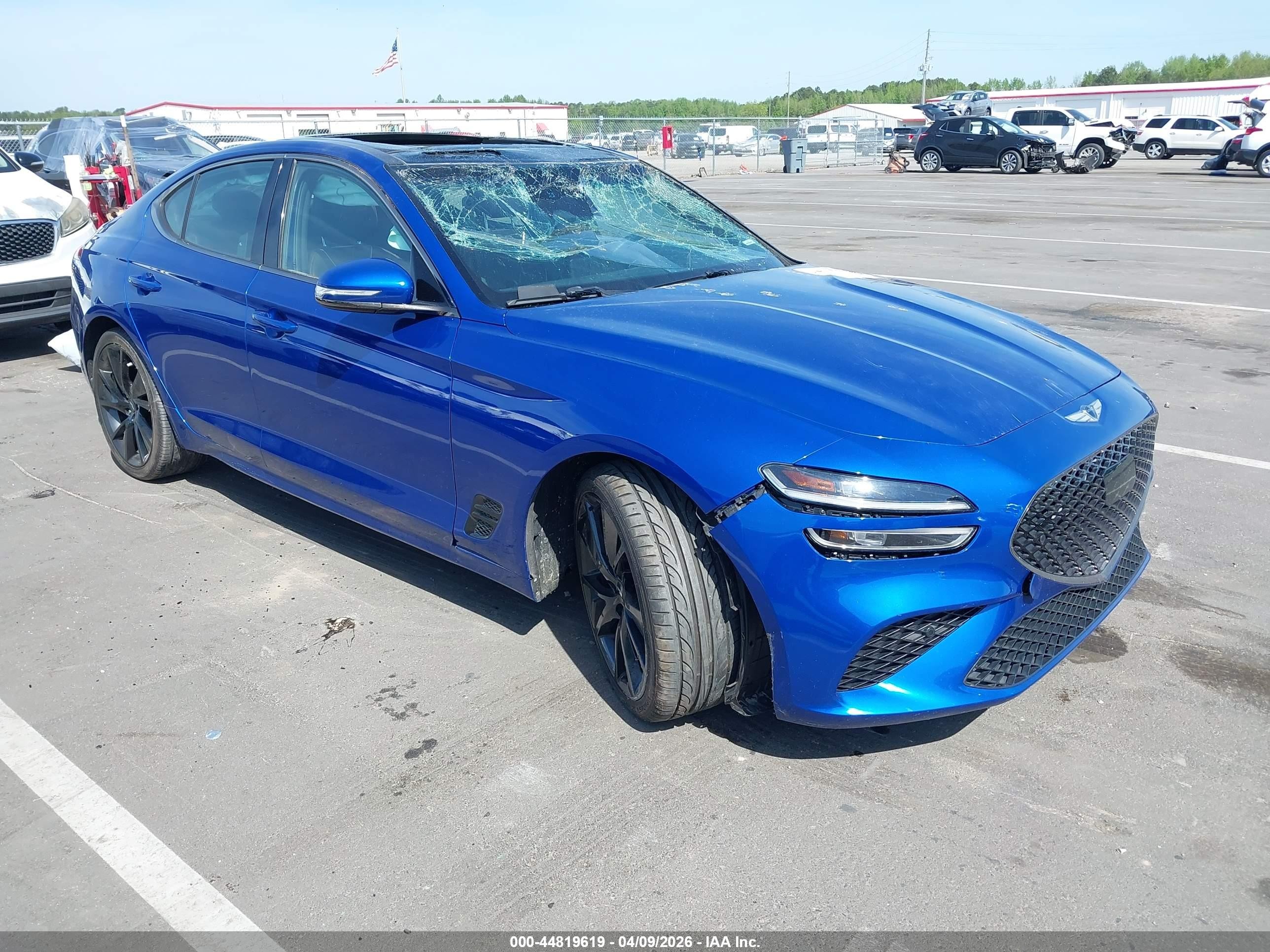 2023 Genesis G70 2.0T, VIN KMTG34TA5PU111827 — Rollover