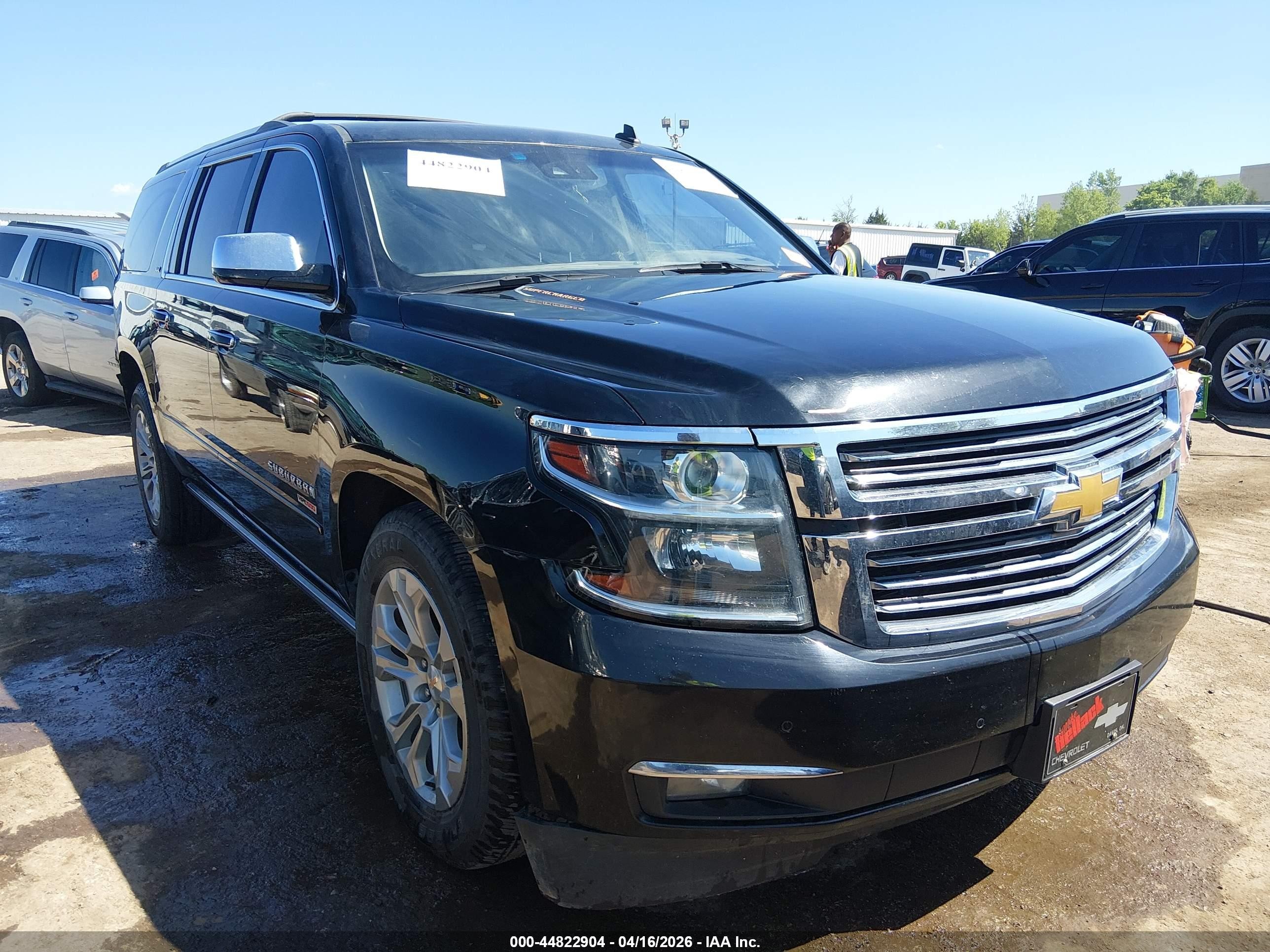 2015 Chevrolet Suburban LTZ, VIN 1GNSKKKC5FR240517 — Rear end