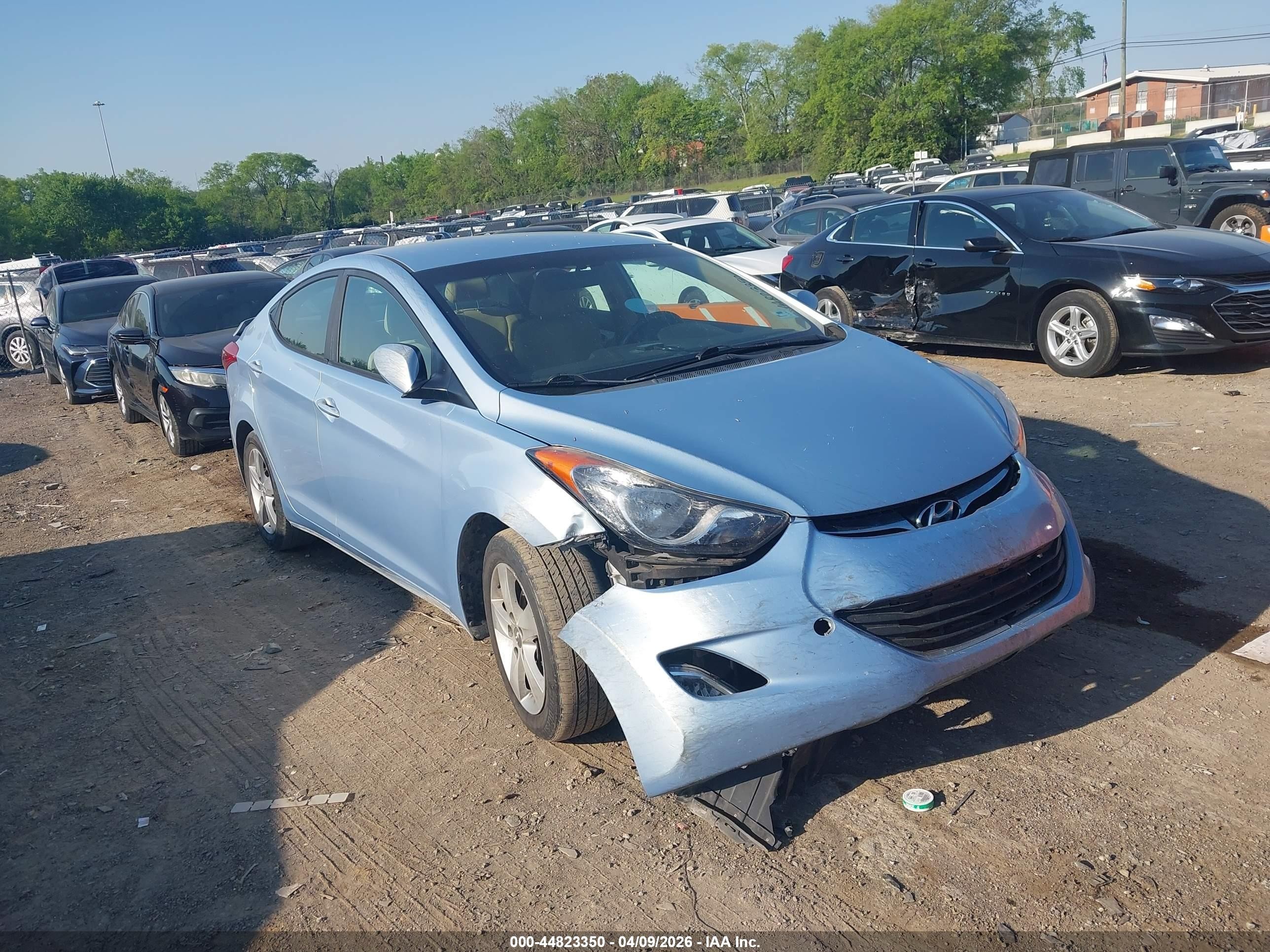 2013 Hyundai Elantra GLS, VIN KMHDH4AE3DU494098 — All over