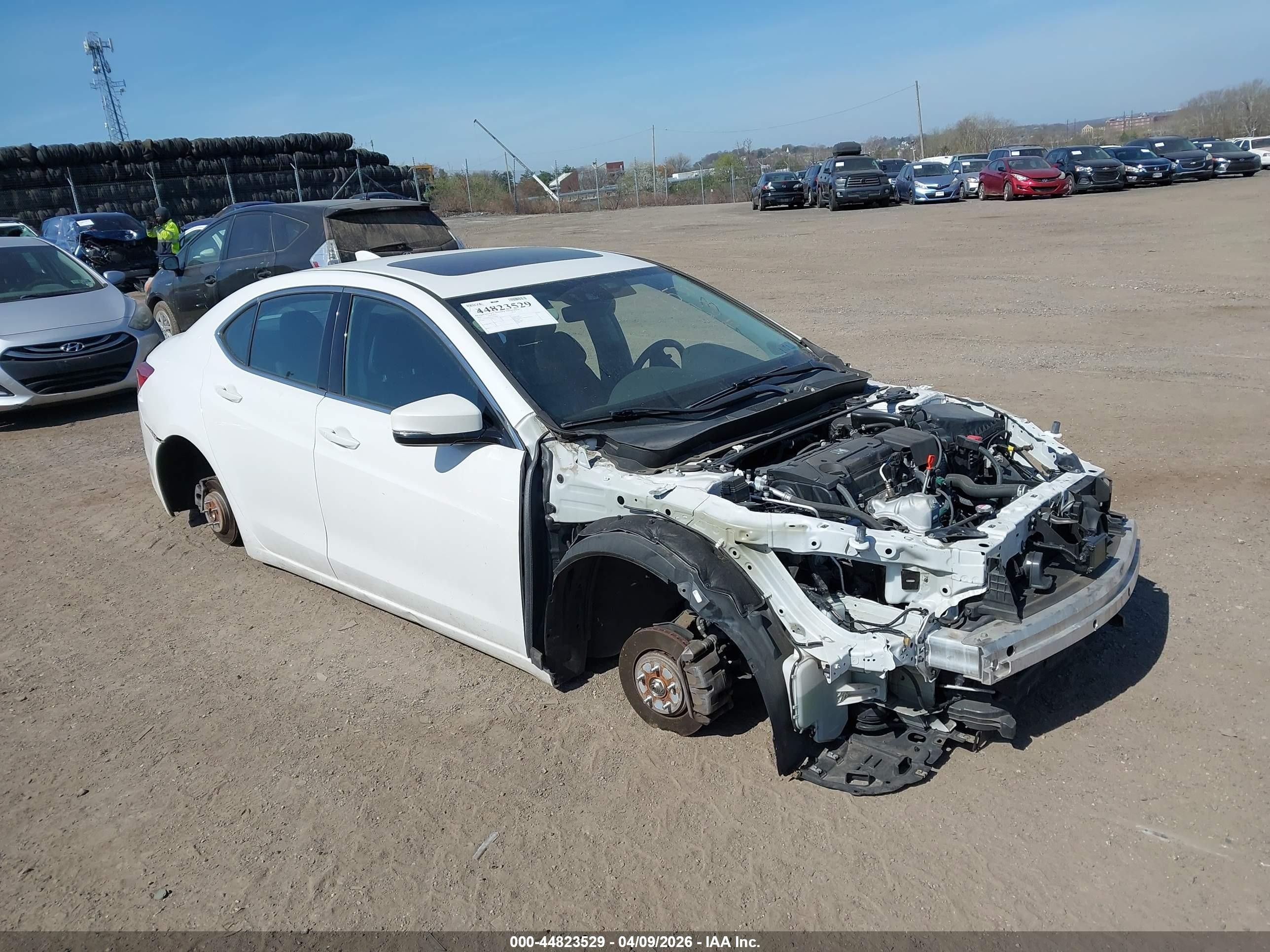 2020 Acura TLX Technology, VIN 19UUB1F59LA016895 — Stripped